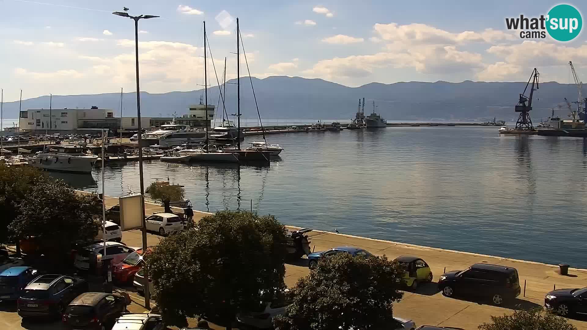 Die Riva und Marina in Rijeka – Live Webcam Kroatien