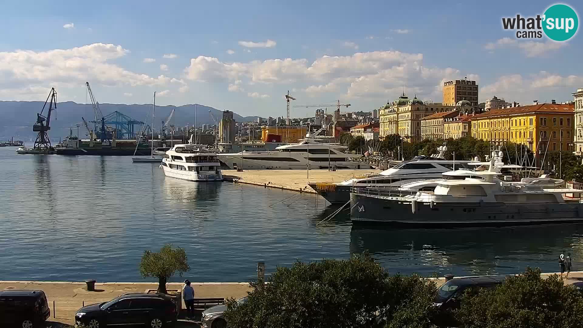 La Riva et Marina à Rijeka – Live Webcam Croatie