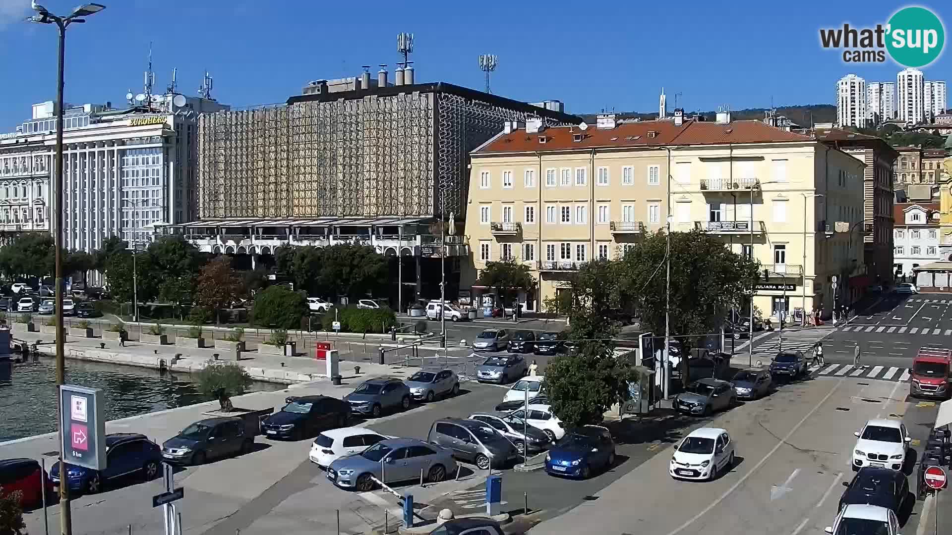 The Riva and Marina in Rijeka – Live Webcam Croatia