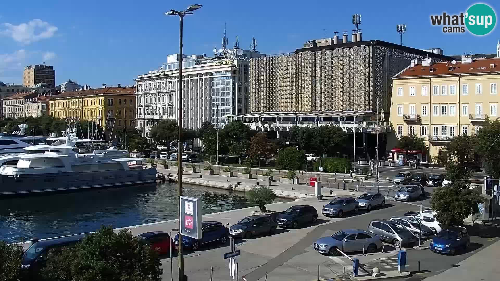 La Riva et Marina à Rijeka – Live Webcam Croatie