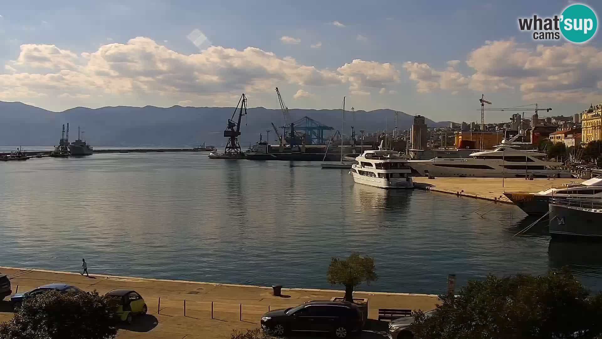 La Riva et Marina à Rijeka – Live Webcam Croatie