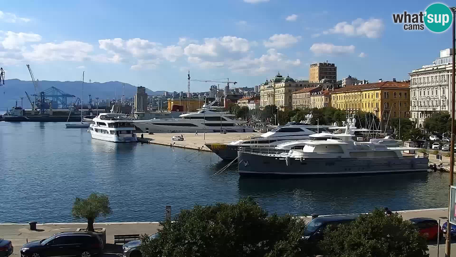 La Riva et Marina à Rijeka – Live Webcam Croatie
