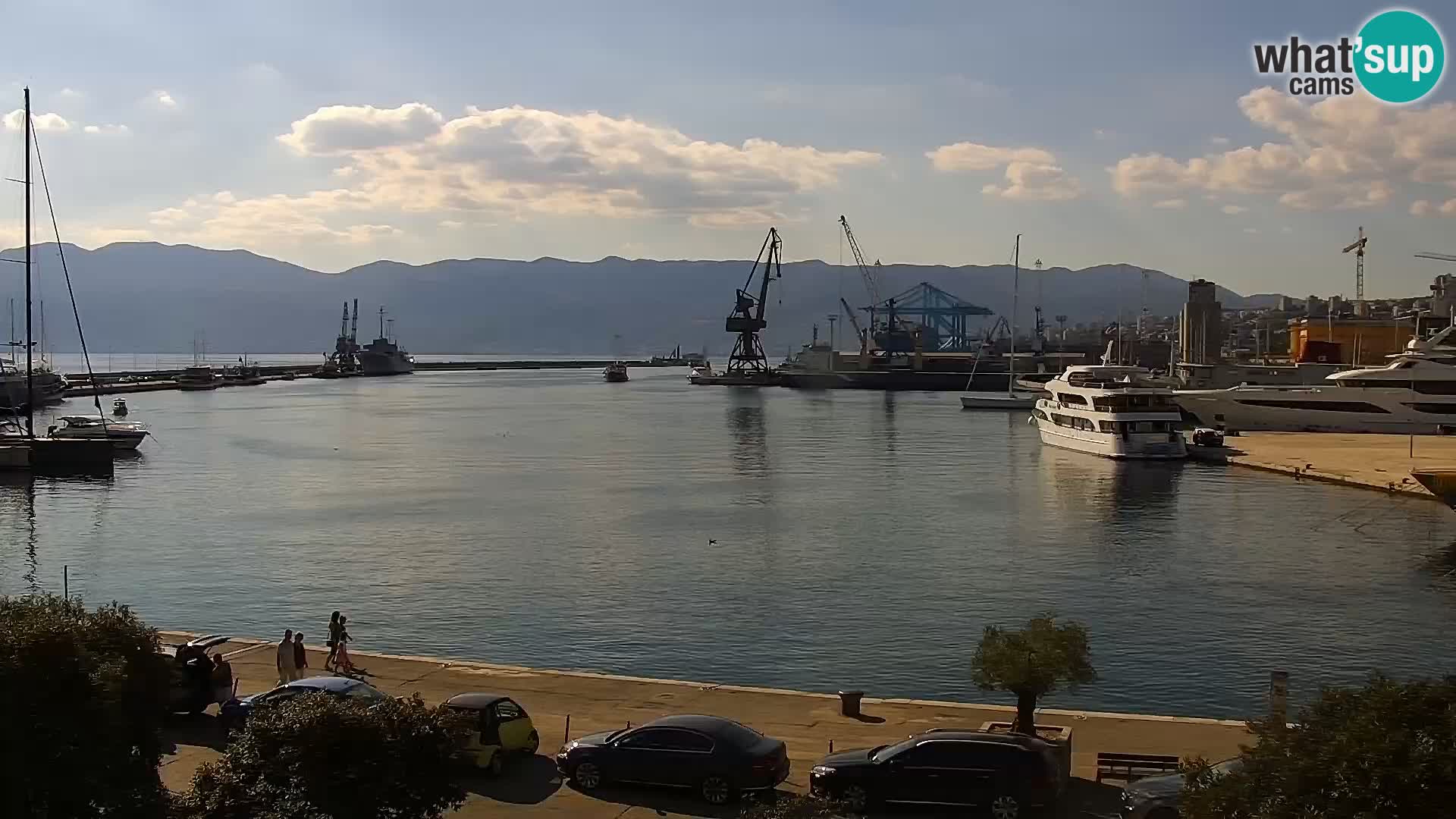 La Riva et Marina à Rijeka – Live Webcam Croatie