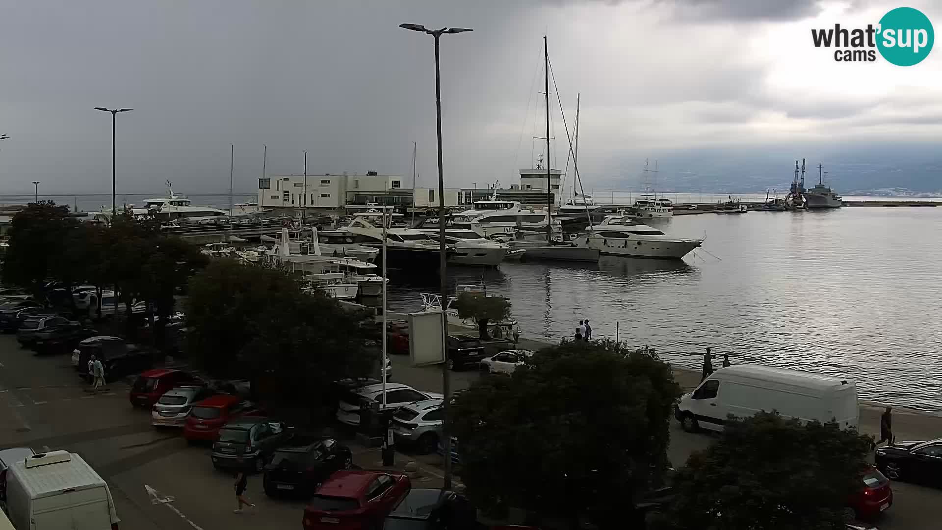 The Riva and Marina in Rijeka  – Live Webcam Croatia