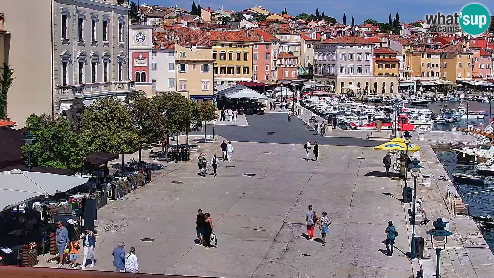 Promenade e marina en Rovinj
