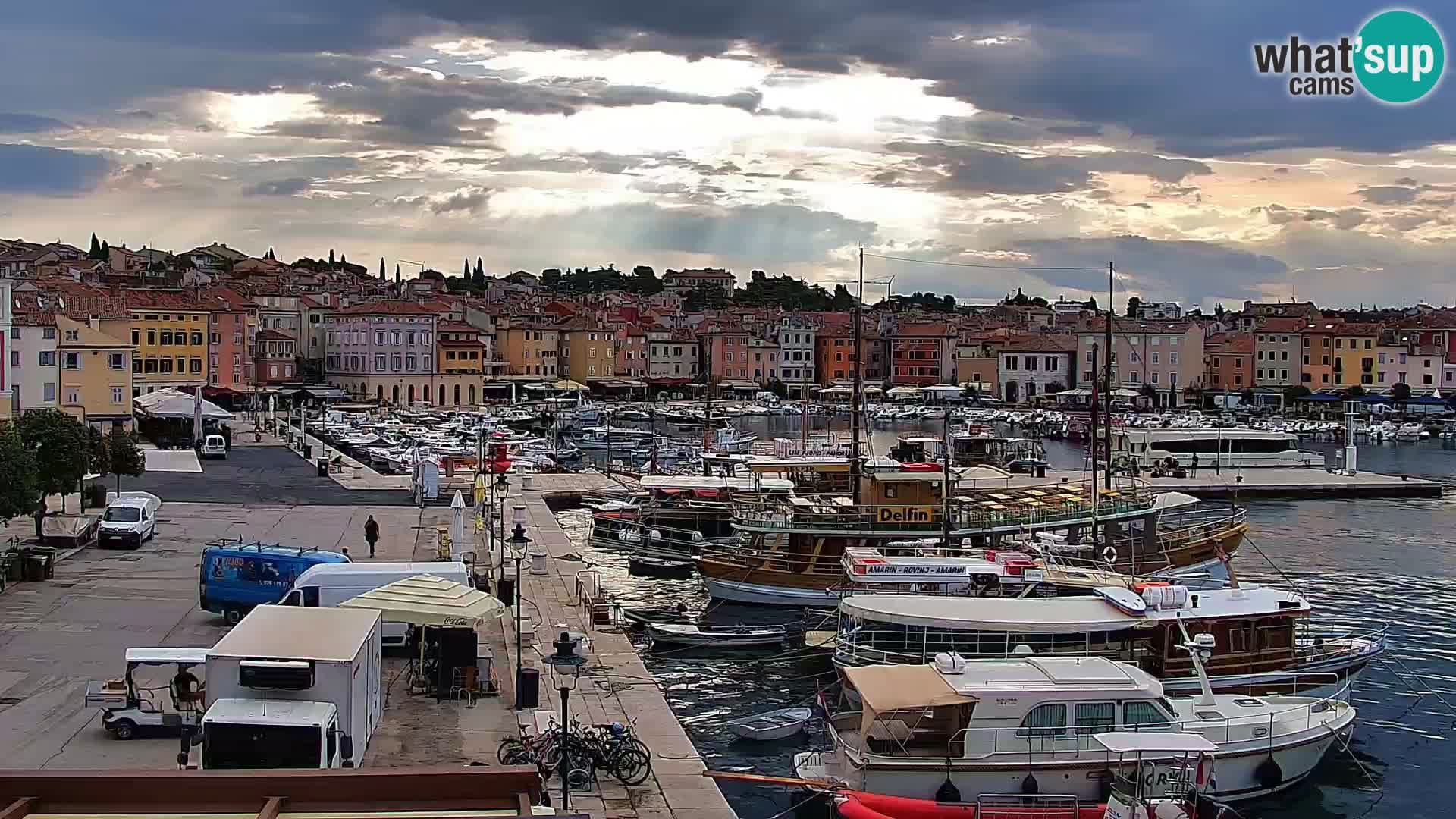 Rovinj webcam promenade and marina – Istria – Croatia