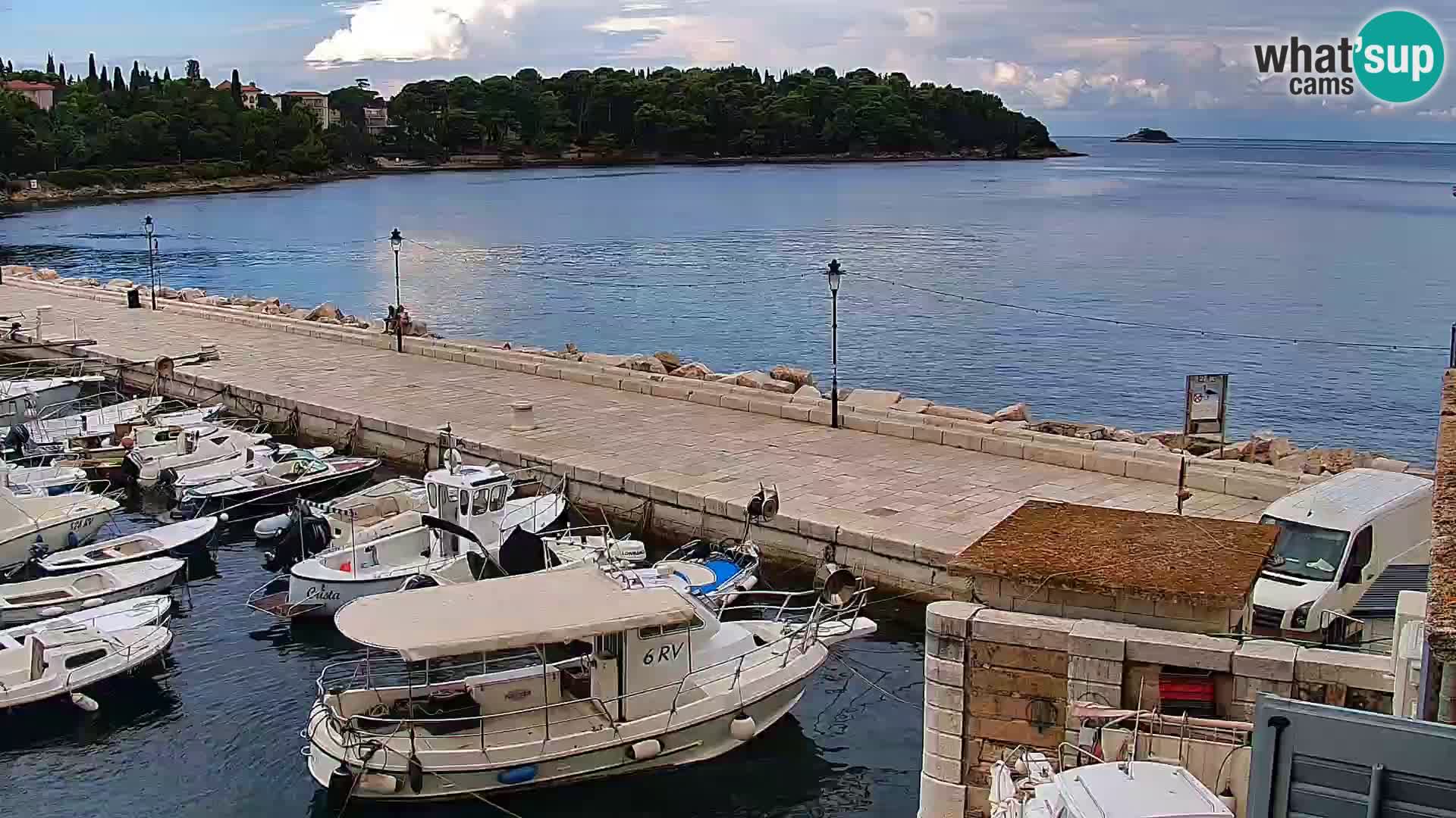 Promenade e marina en Rovinj