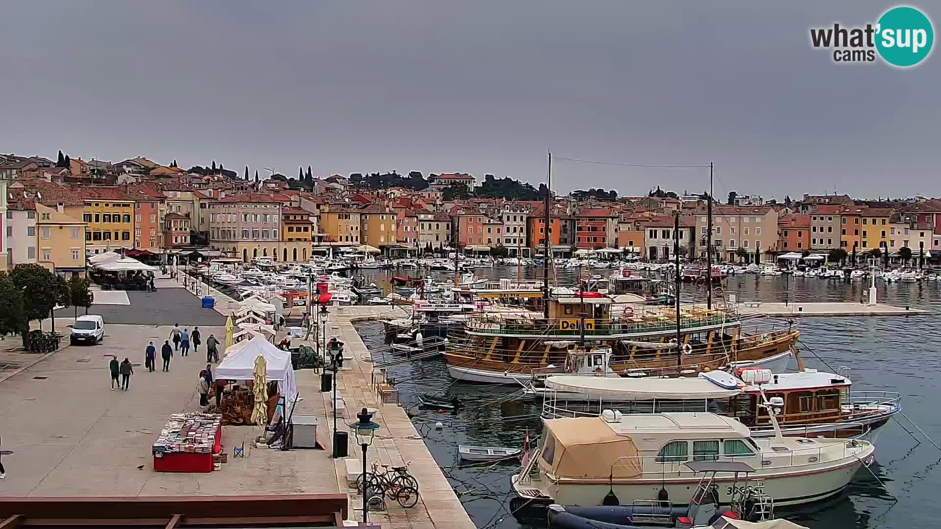 Rovinj webcam promenade and marina – Istria – Croatia