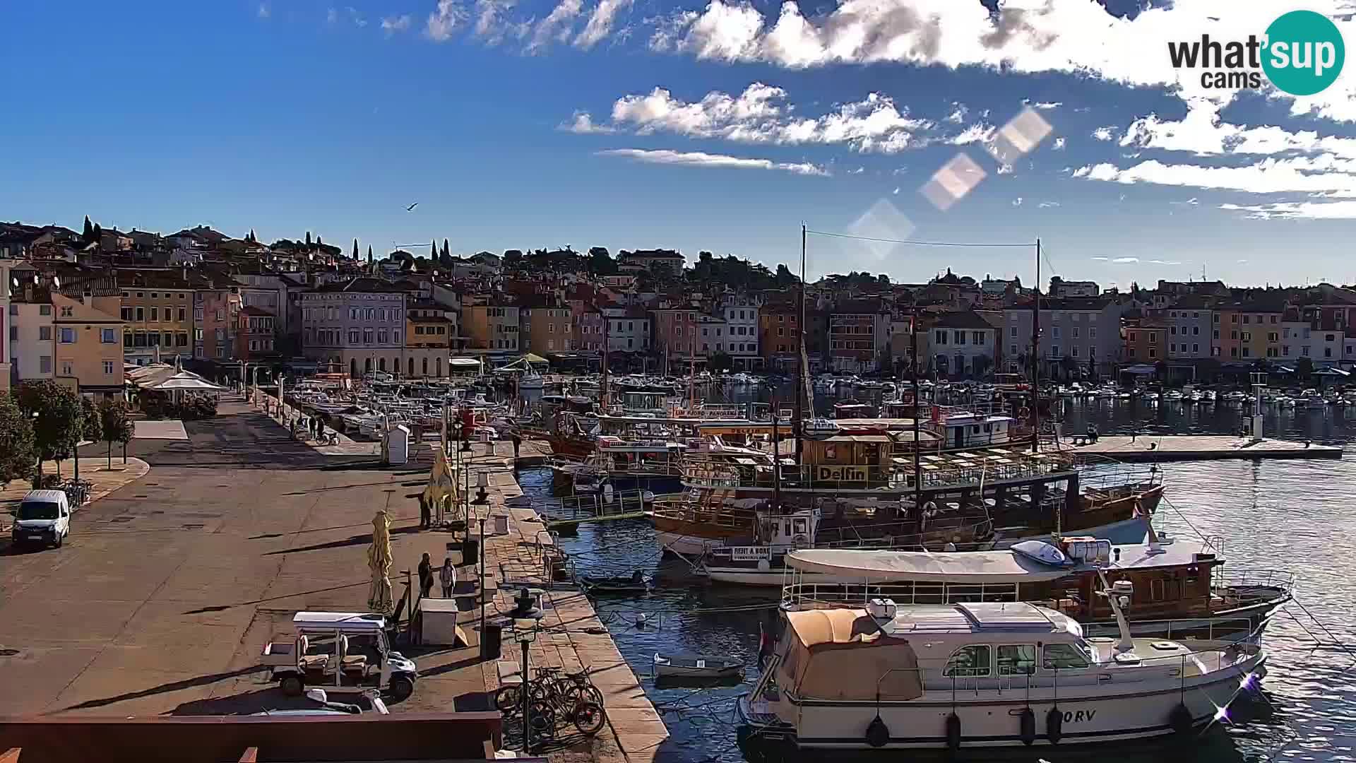 Promenade e marina a Rovinj