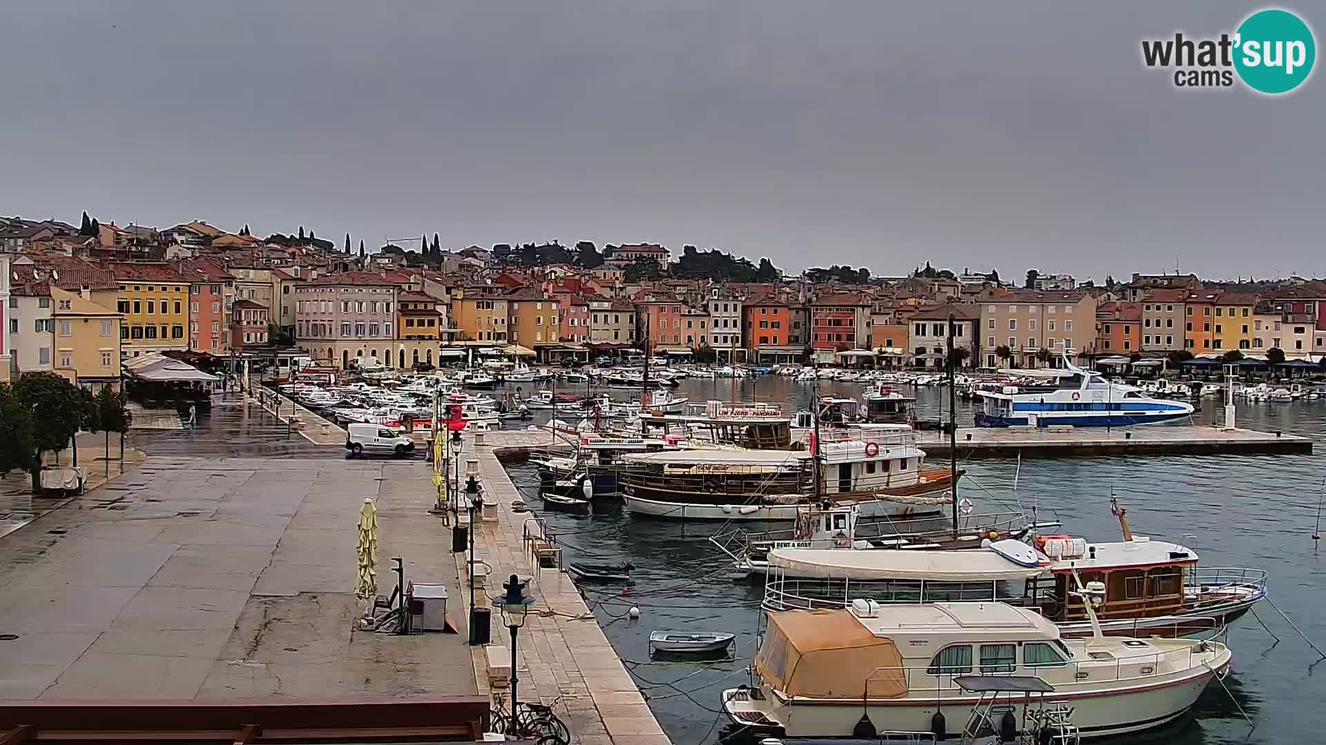 Promenade e marina a Rovinj