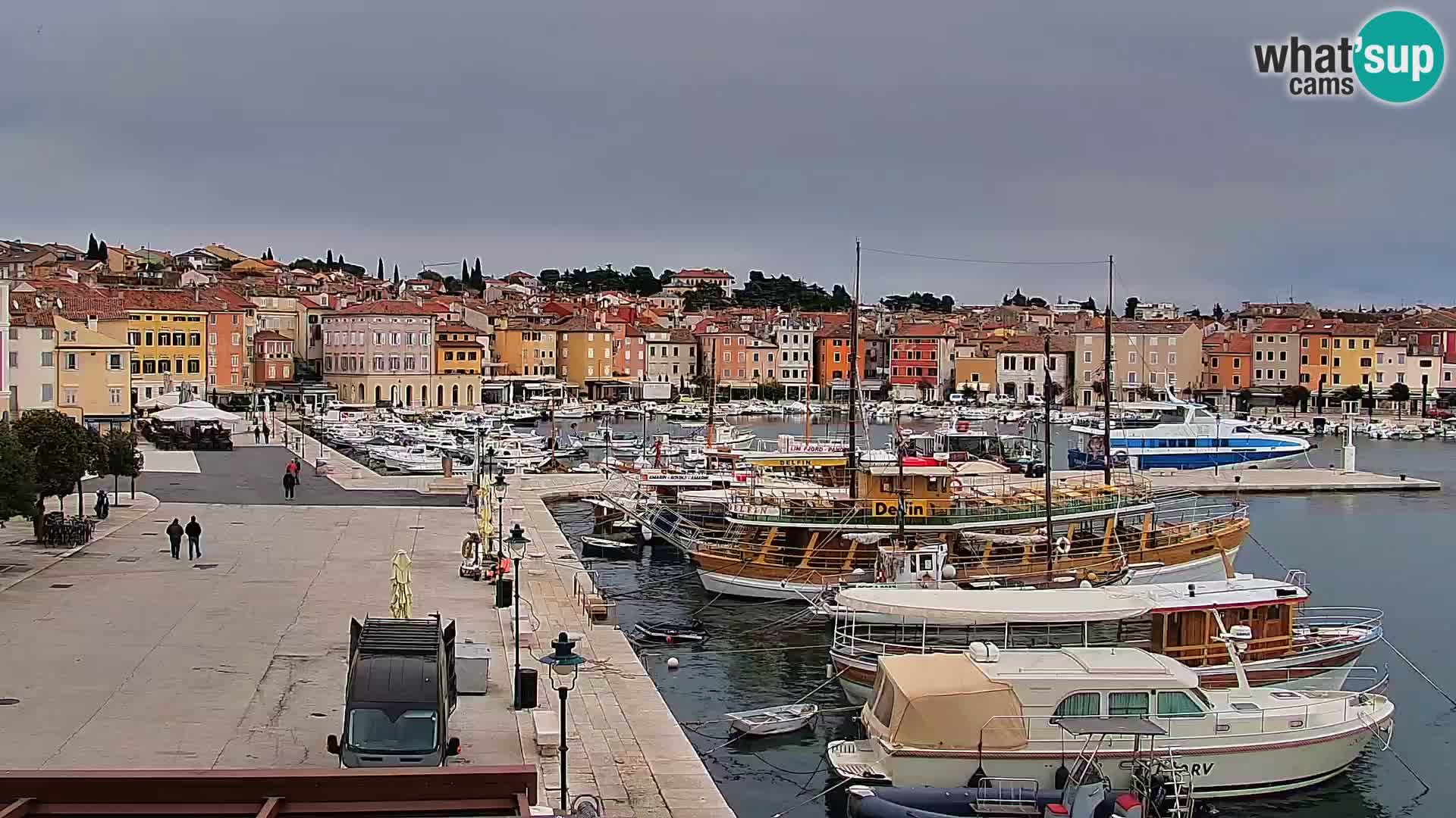 Promenade e marina en Rovinj