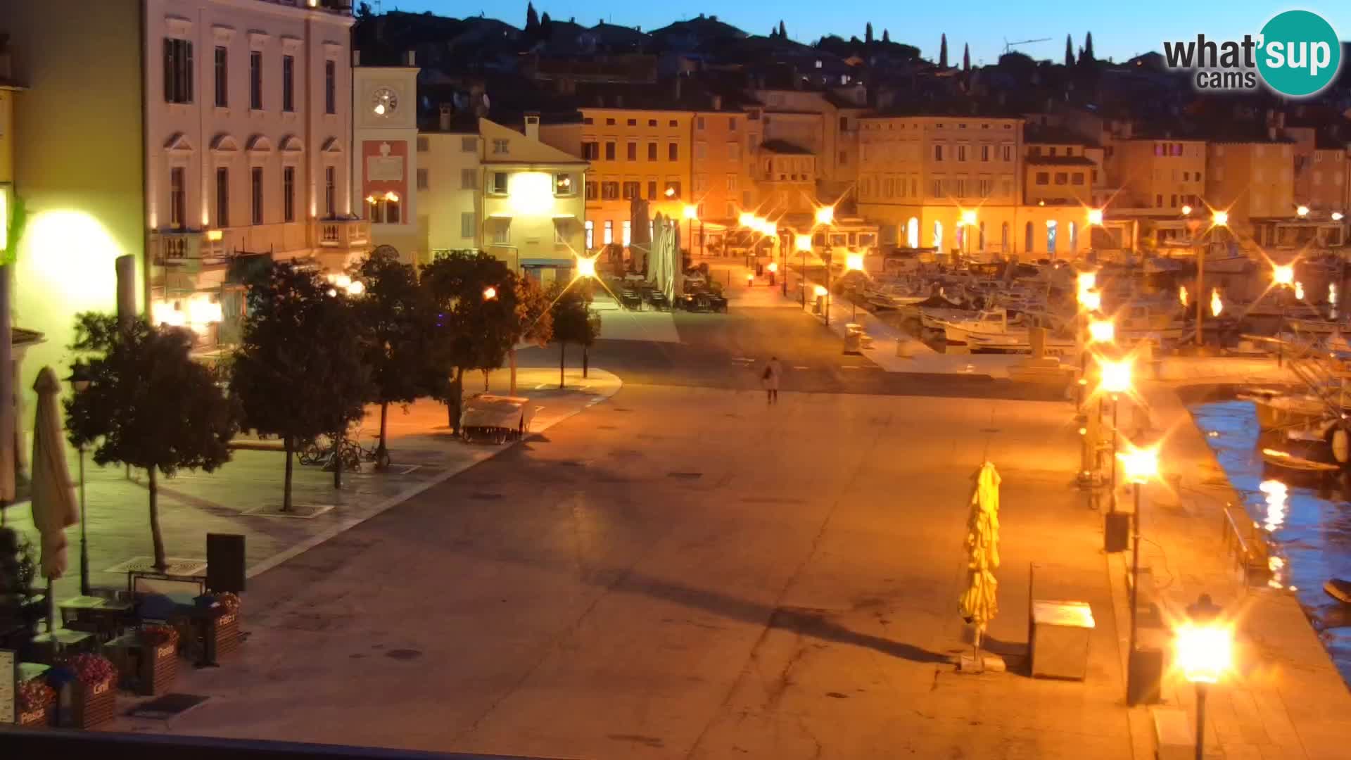 Promenade e marina en Rovinj