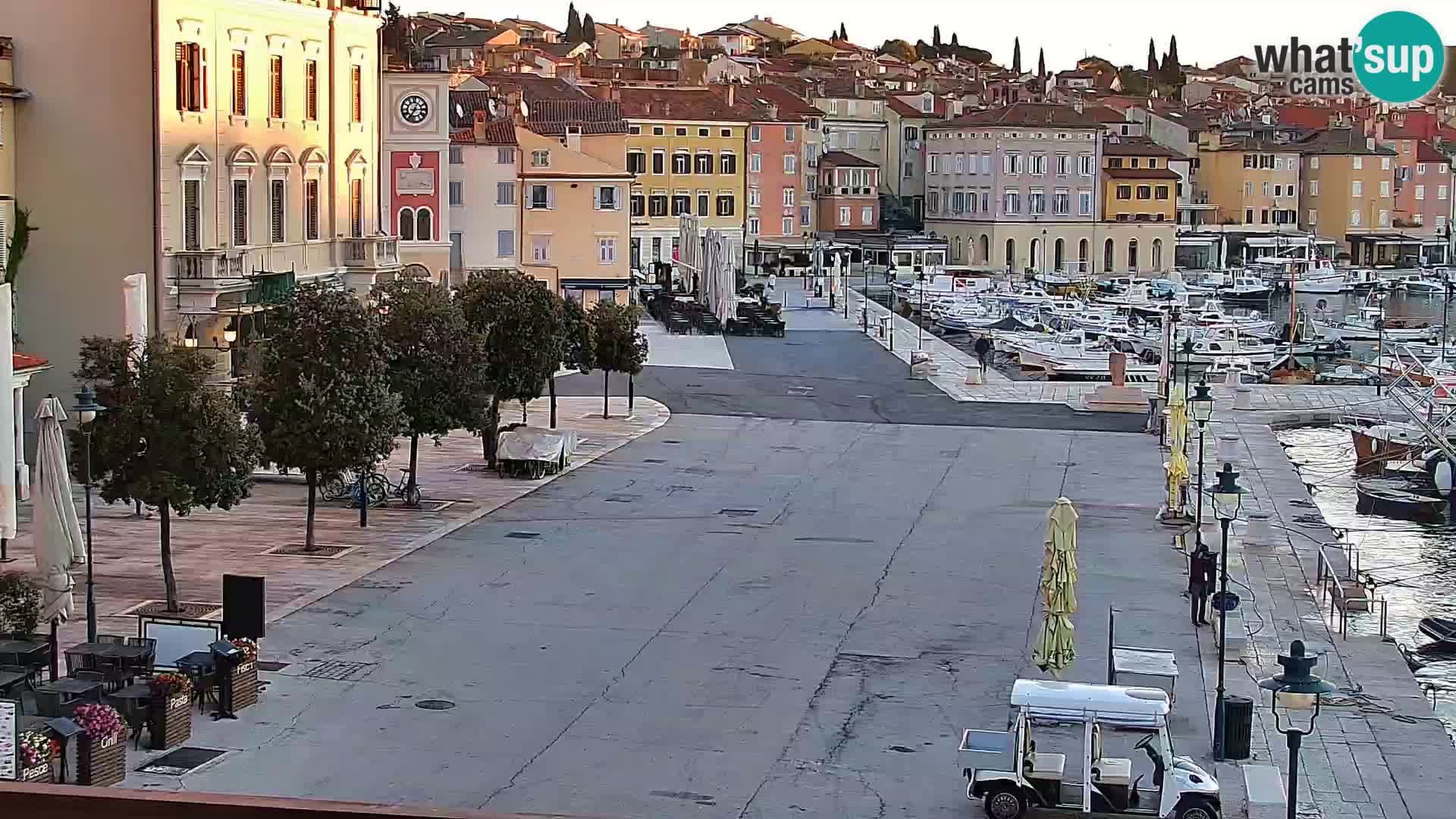 Promenade e marina a Rovinj