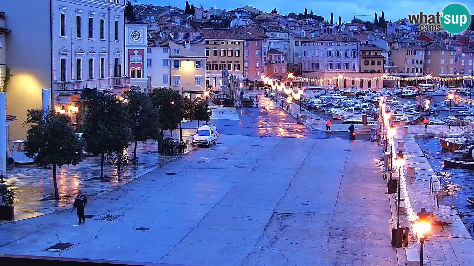 Promenade e marina en Rovinj