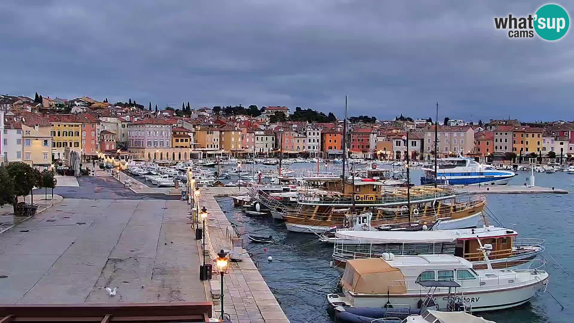 Spletna kamera Rovinj promenada in marina | Rovinj Vreme