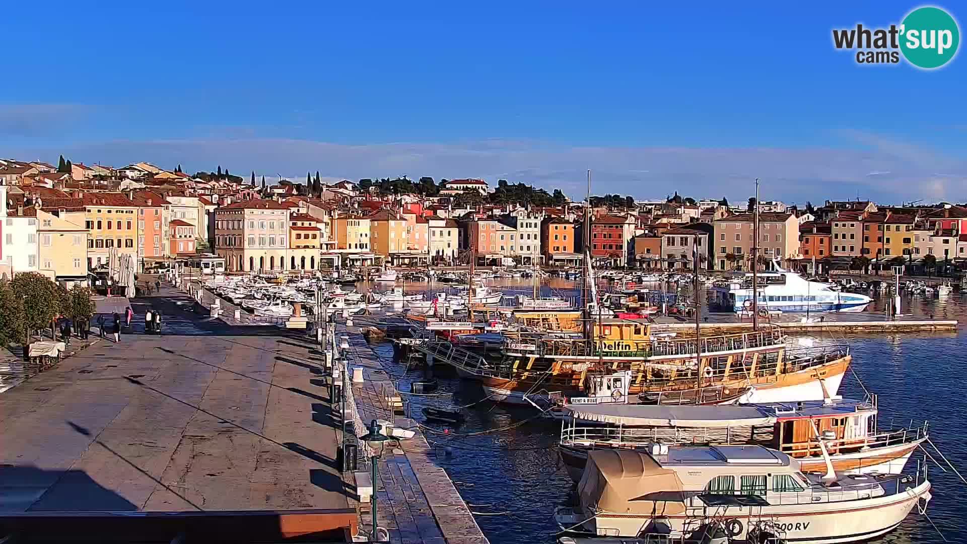 Spletna kamera Rovinj promenada in marina | Rovinj Vreme