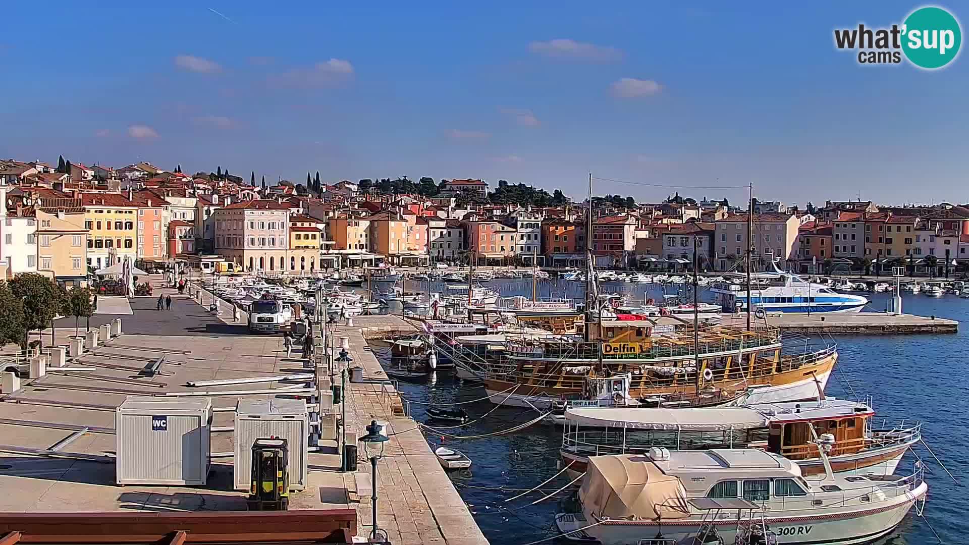 Spletna kamera Rovinj promenada in marina | Rovinj Vreme