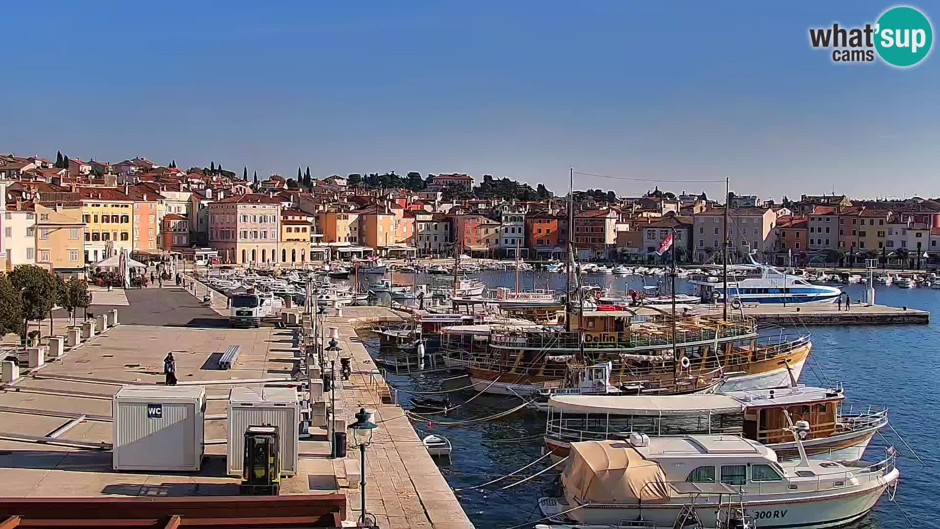 Spletna kamera Rovinj promenada in marina | Rovinj Vreme