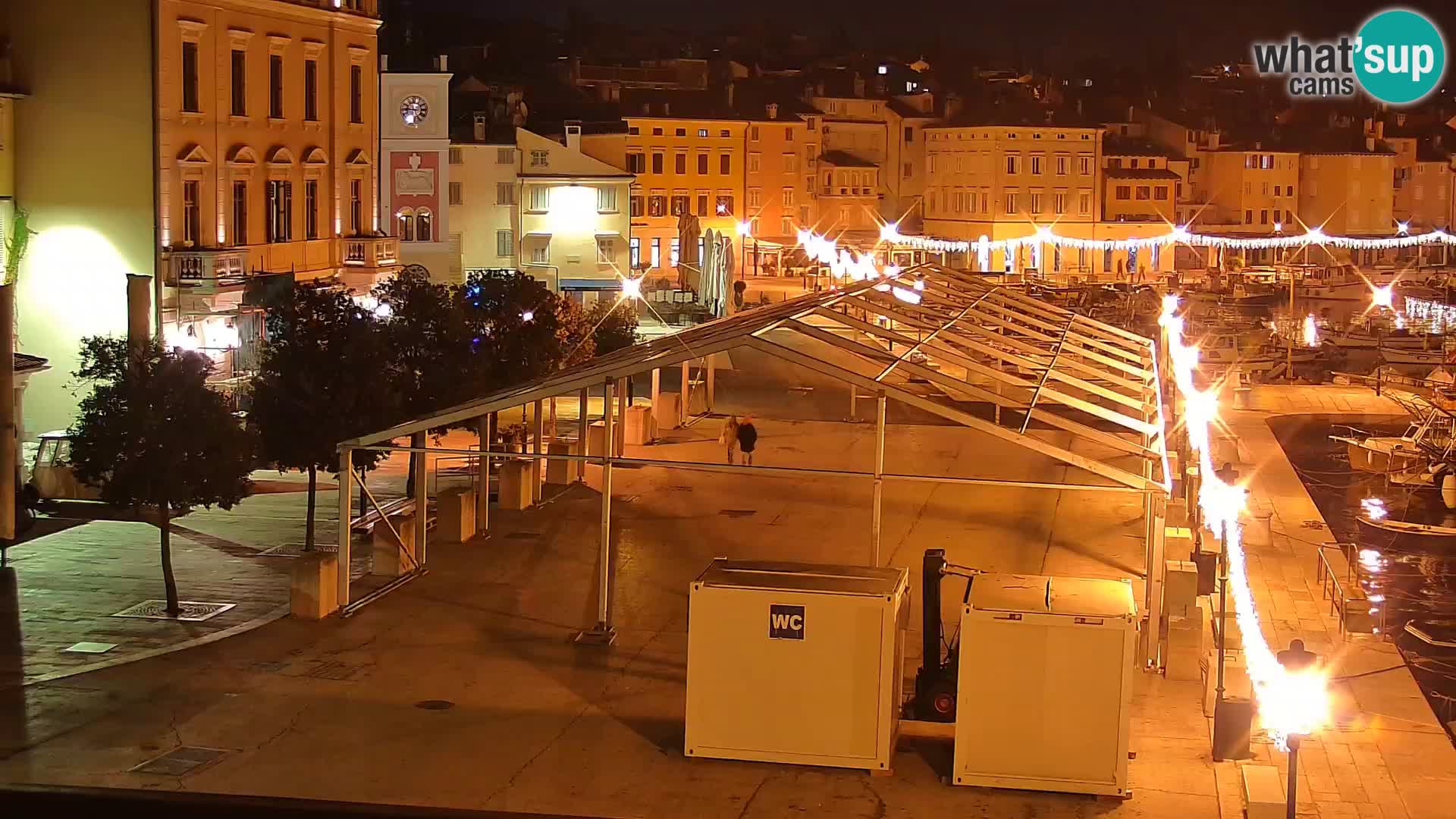 Promenade e marina en Rovinj