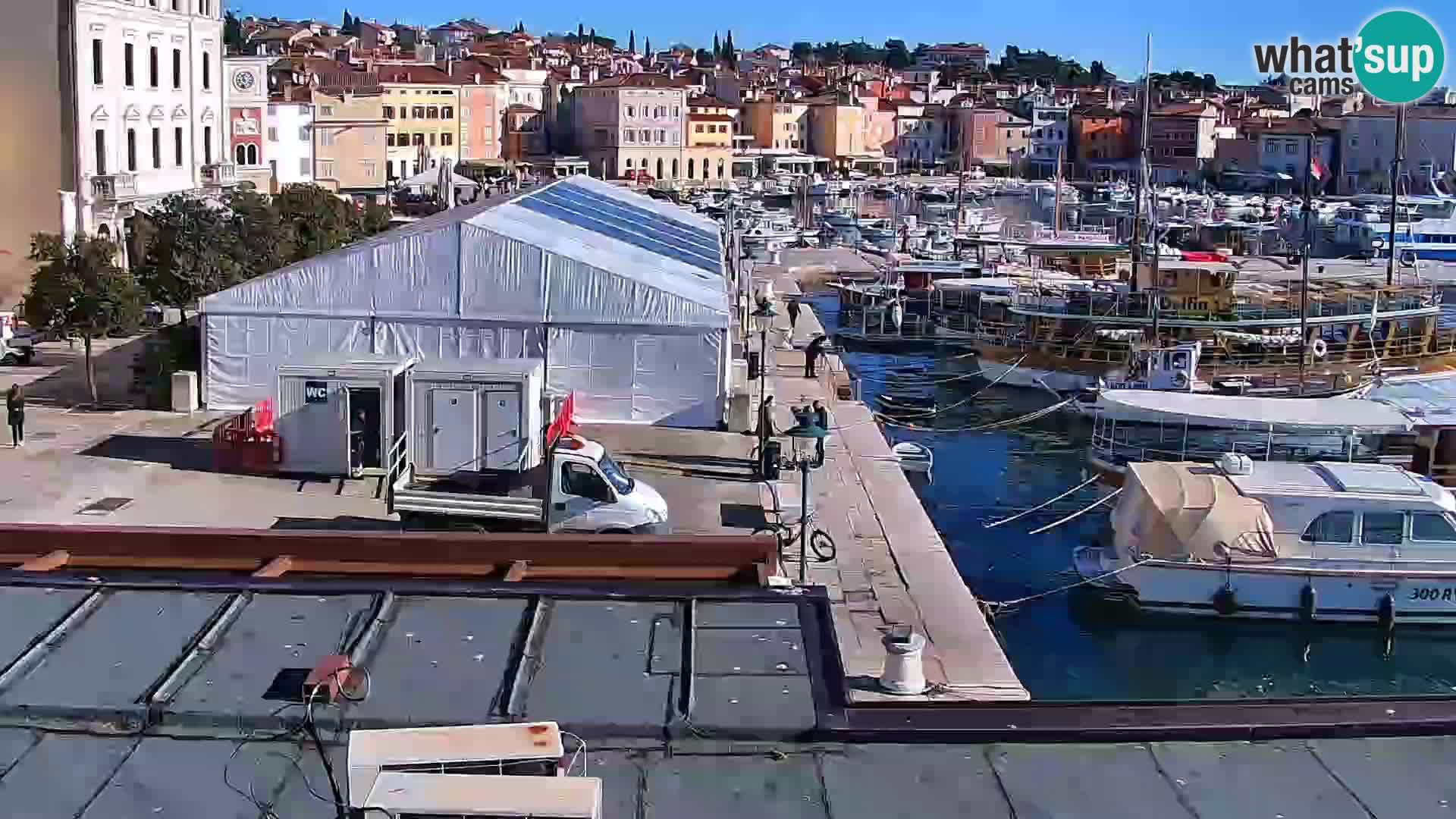 Promenade e marina en Rovinj