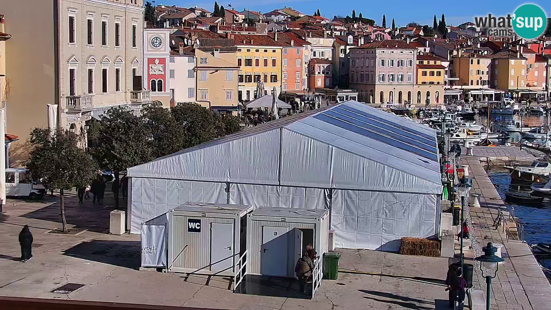 Rovinj webcam promenade and marina – Istria – Croatia