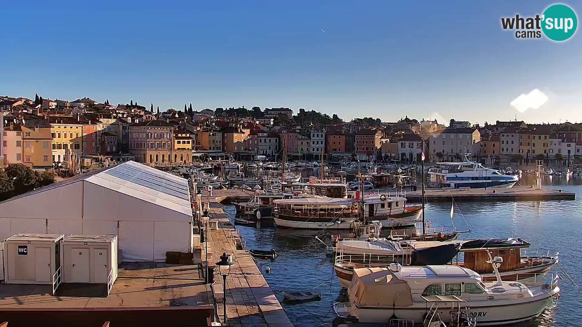 Promenada in marina v Rovinju