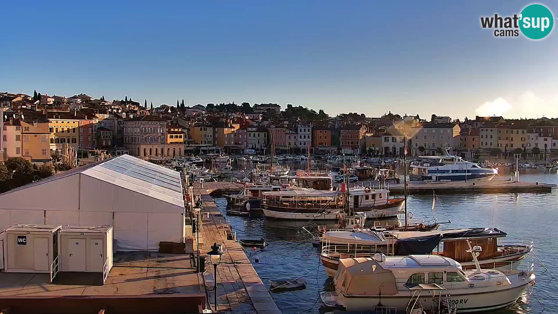 Promenade e marina a Rovinj