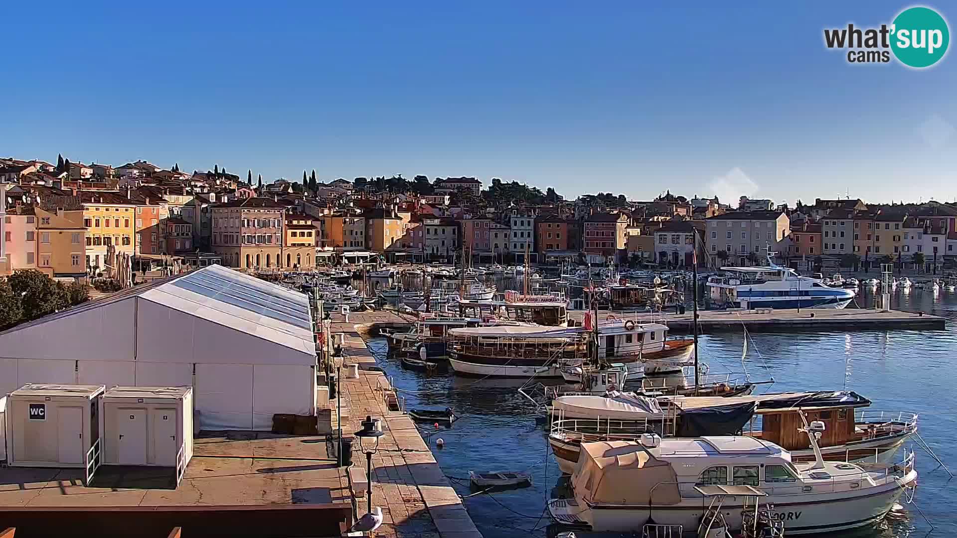 Promenade e marina a Rovinj