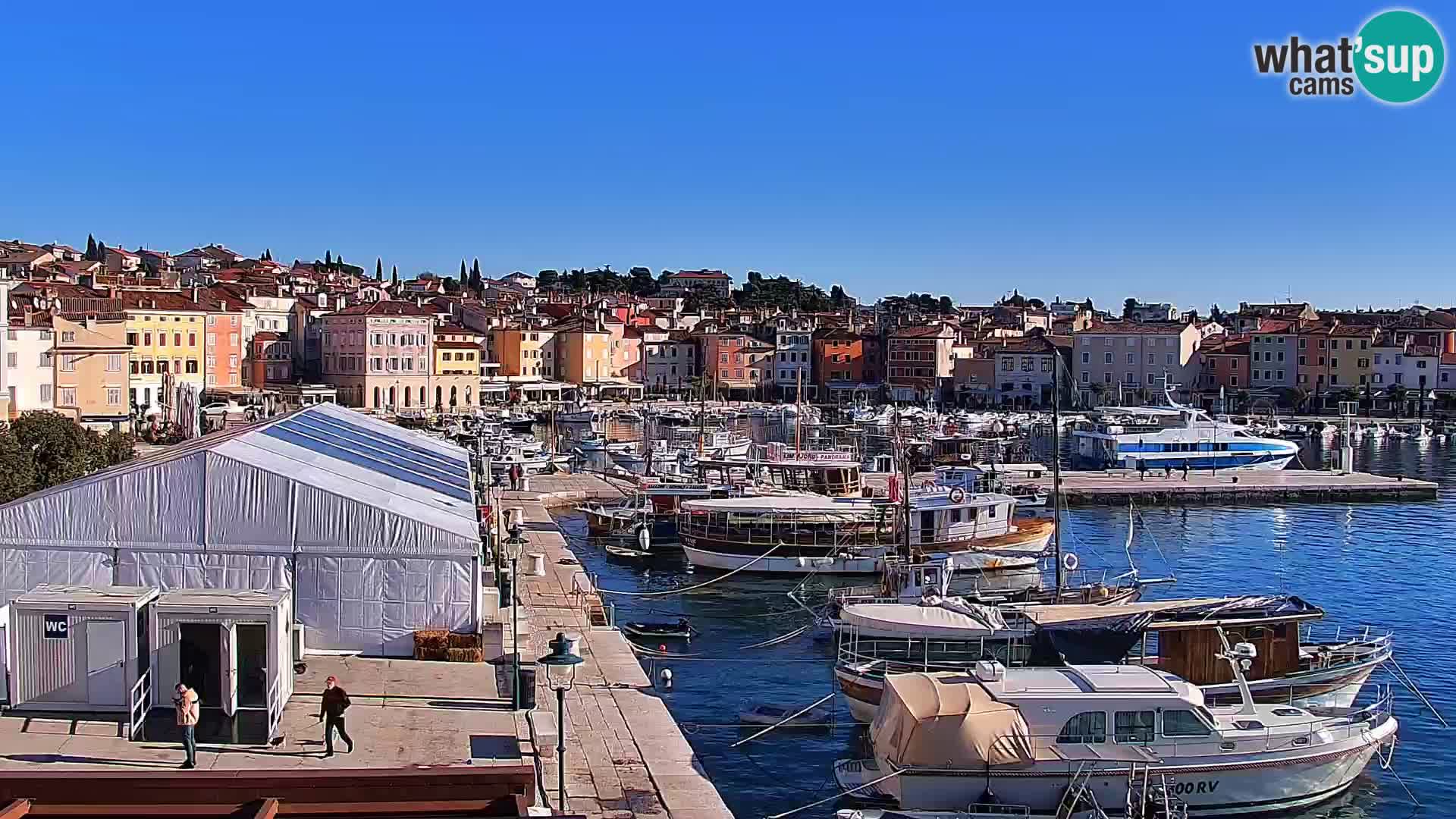 Promenade e marina a Rovinj