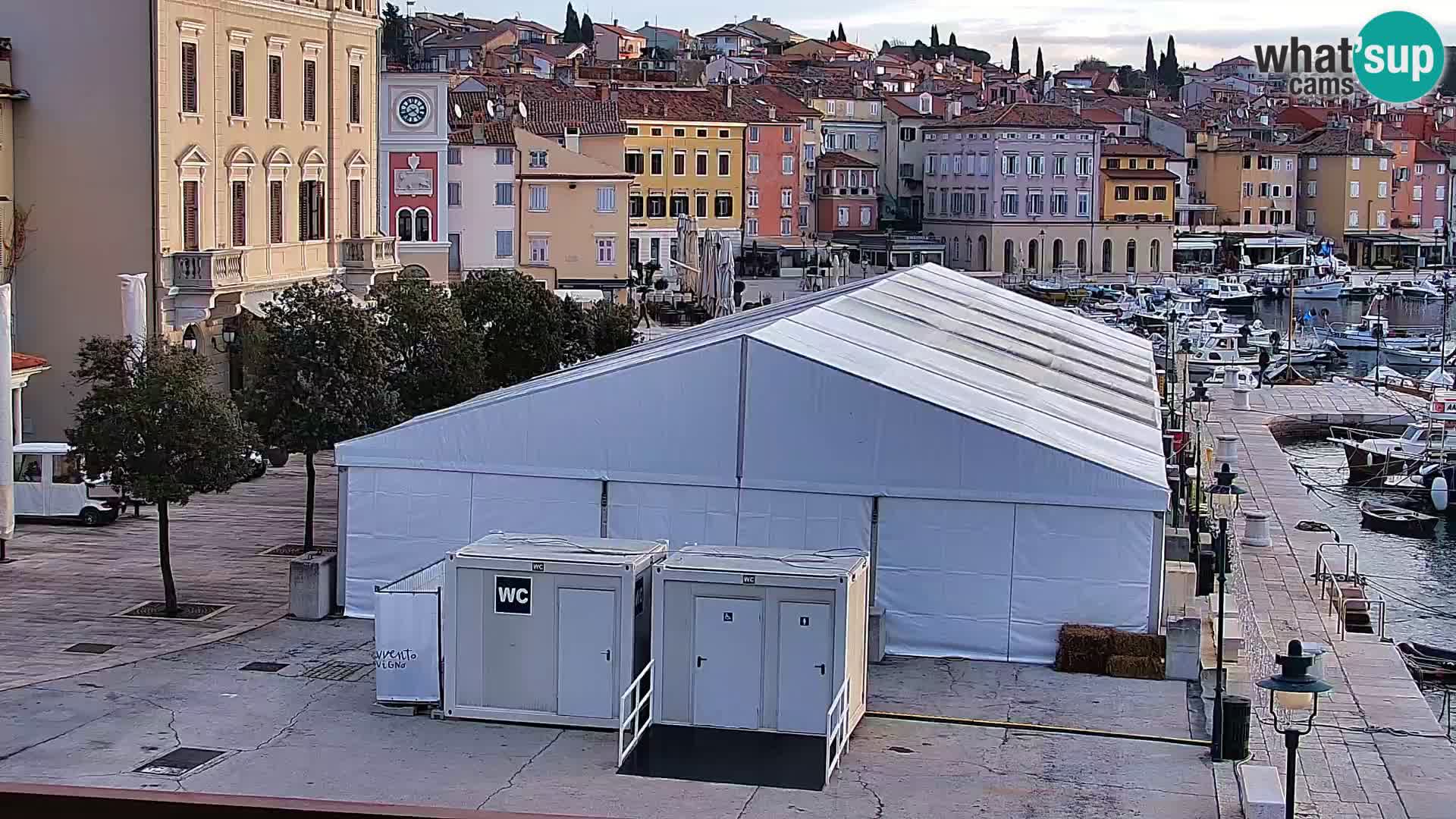 Rovinj webcam promenade and marina – Istria – Croatia