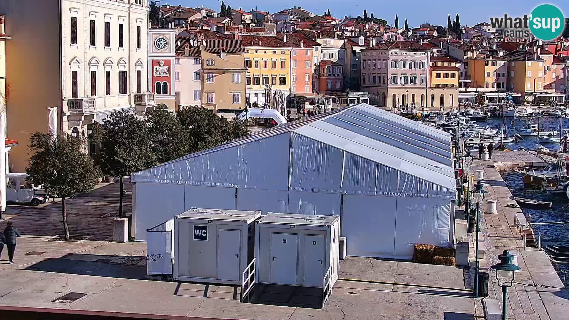 Spletna kamera Rovinj promenada in marina | Rovinj Vreme