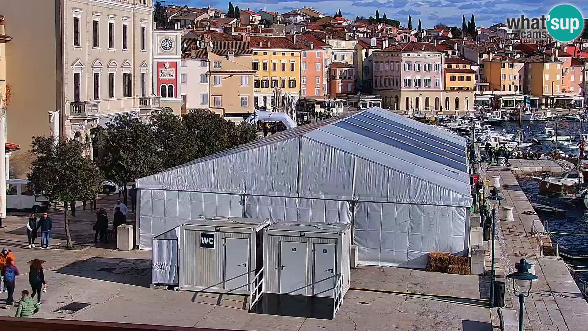 Rovinj webcam promenade and marina – Istria – Croatia