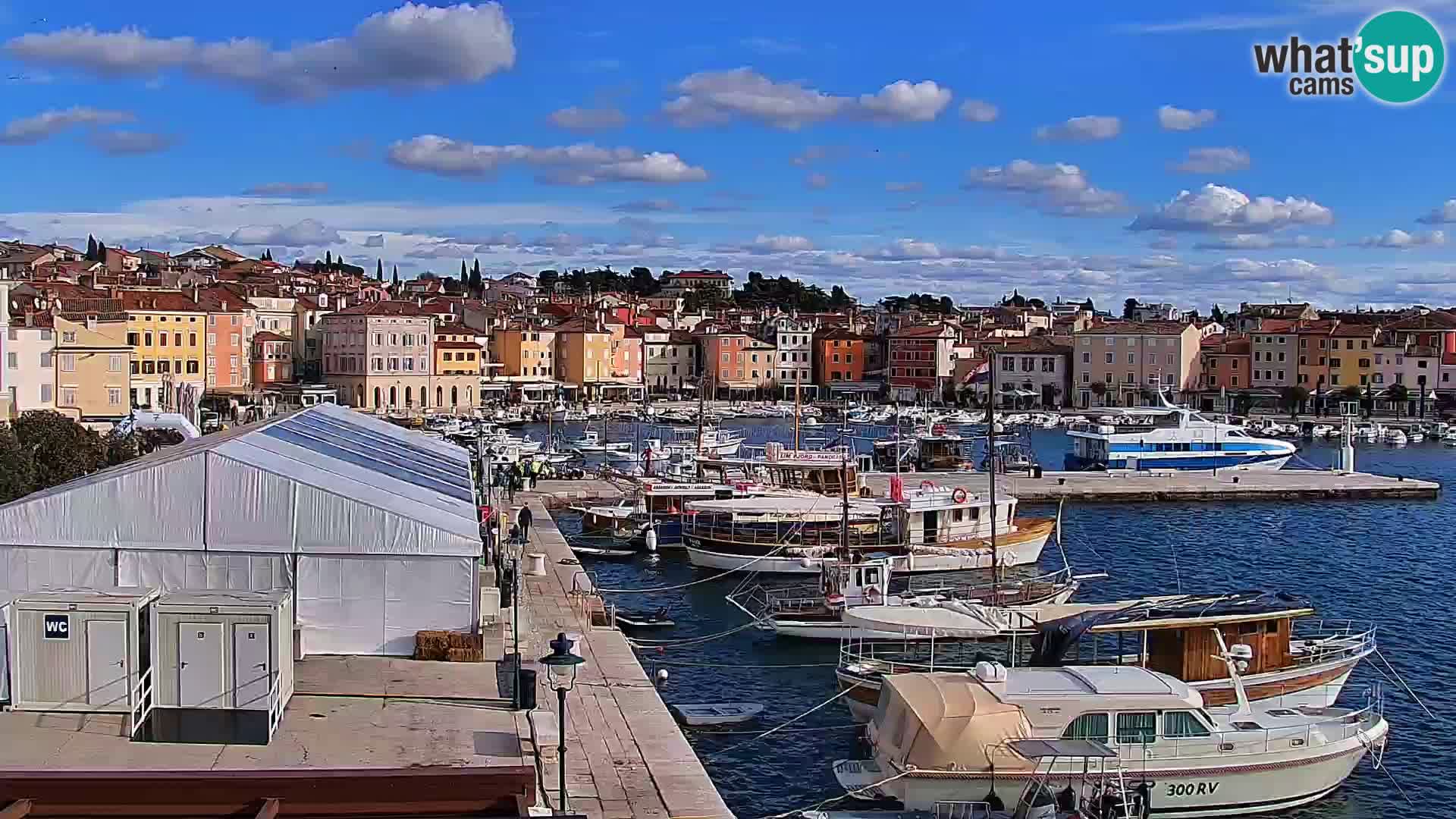 Rovinj webcam promenade and marina – Istria – Croatia