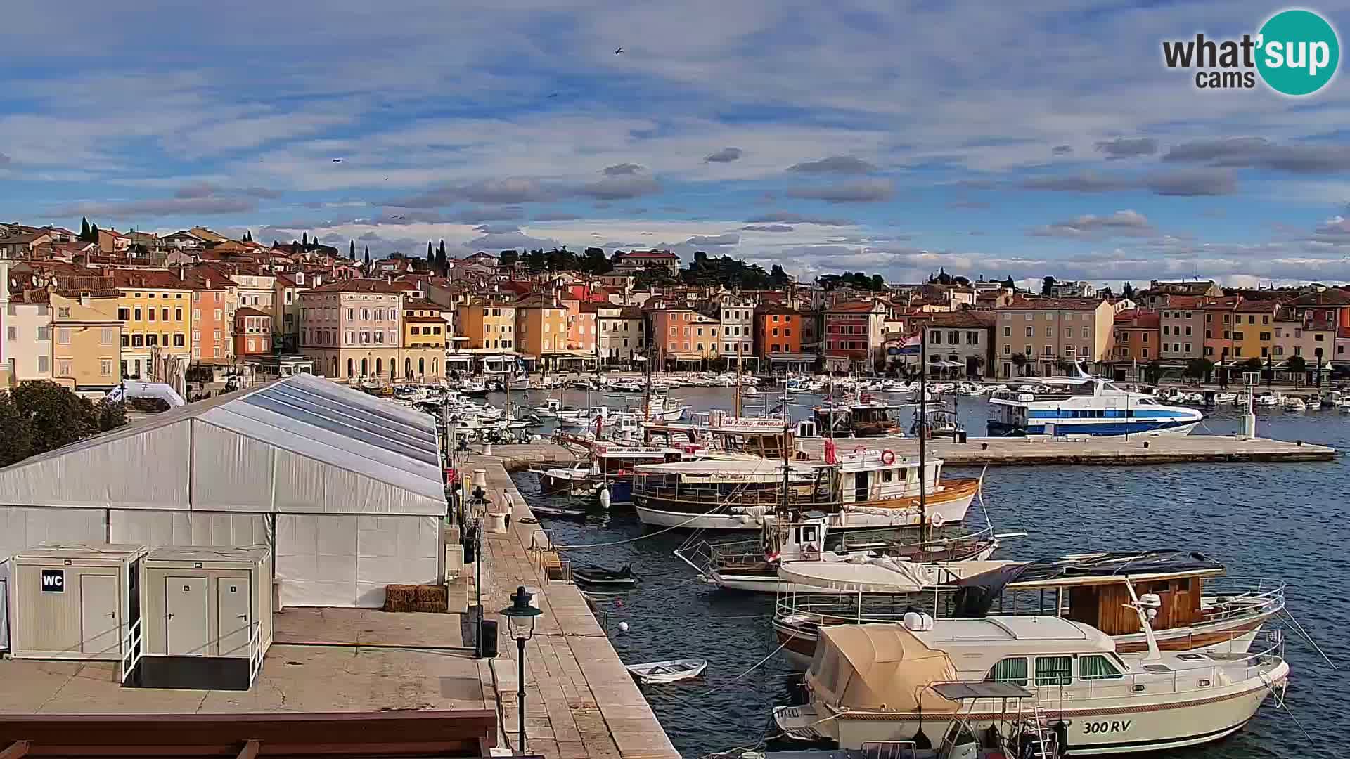 Spletna kamera Rovinj promenada in marina | Rovinj Vreme