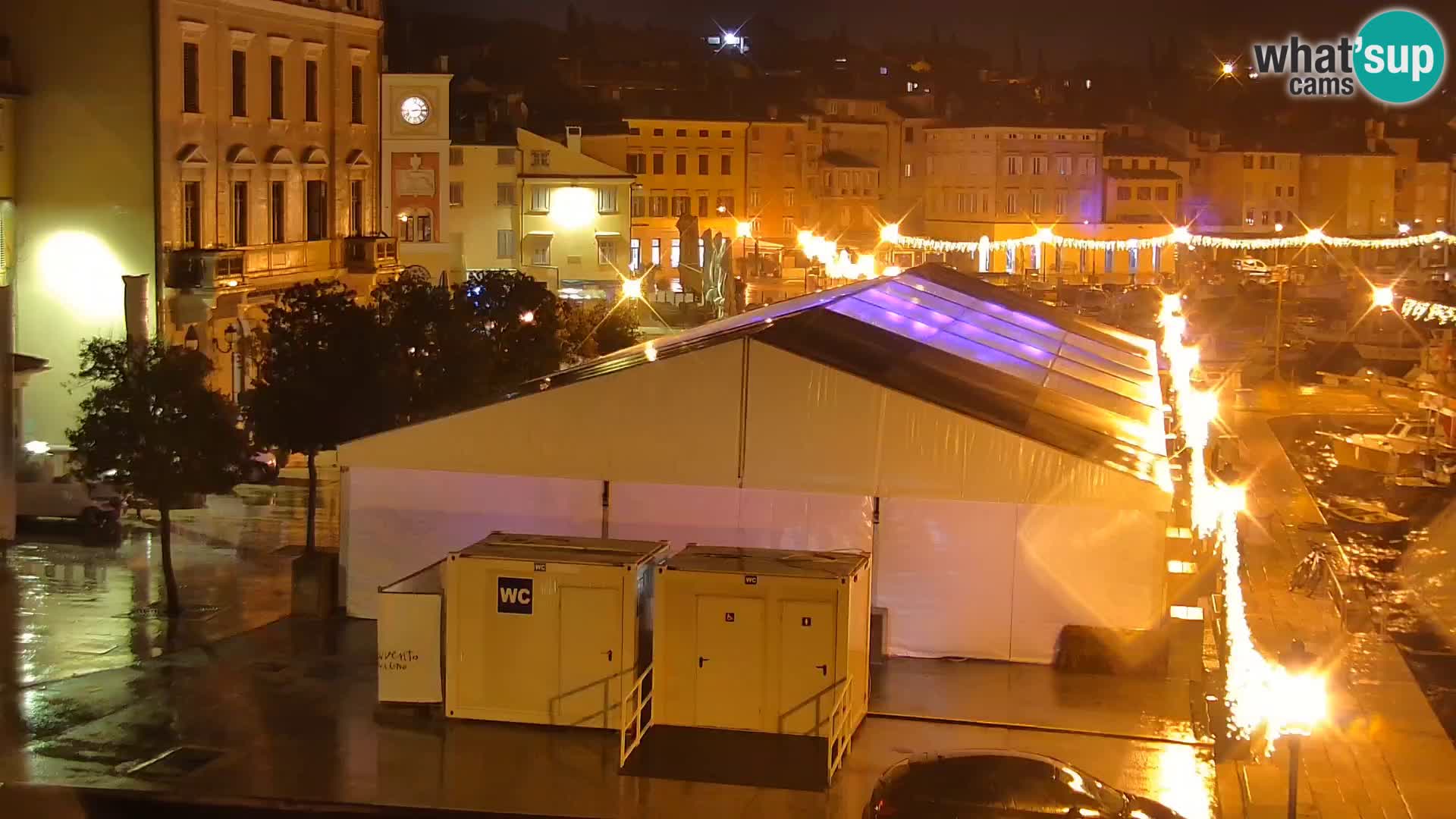 Promenade e marina en Rovinj