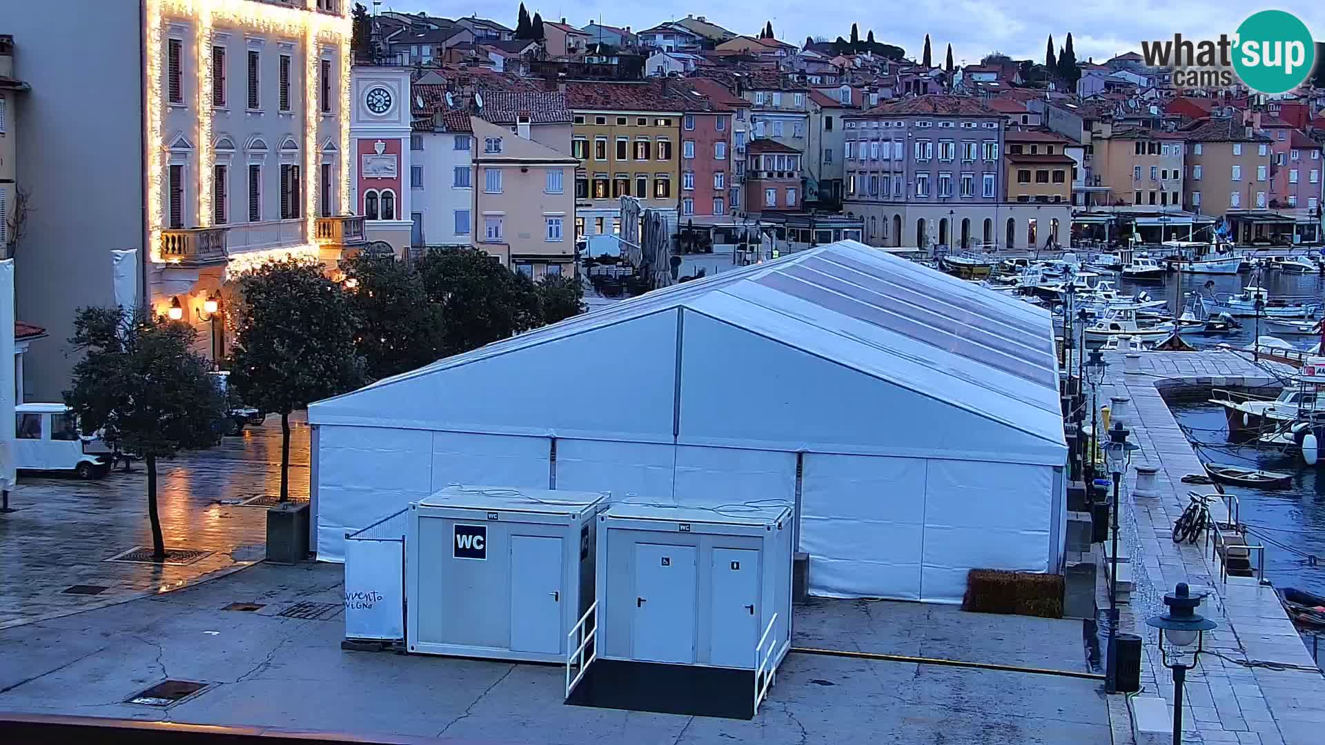 Promenade e marina a Rovinj