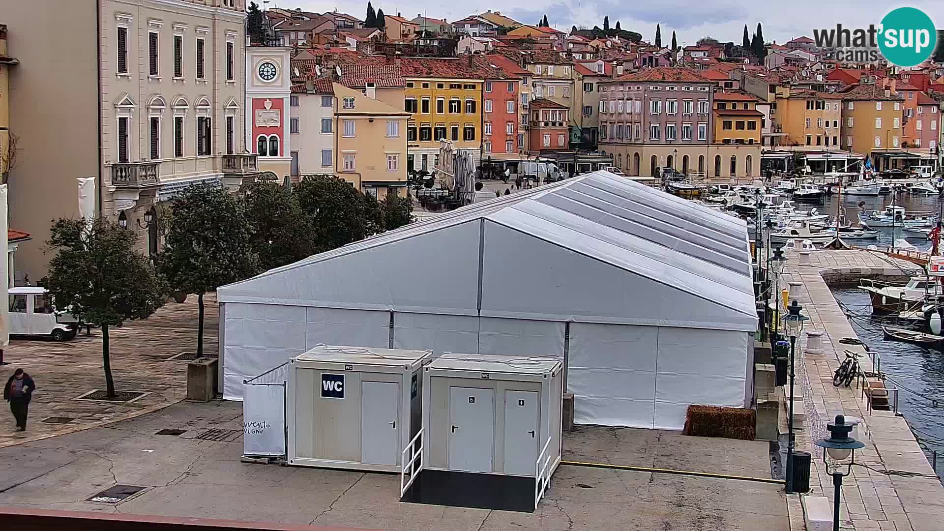 Promenade e marina a Rovinj