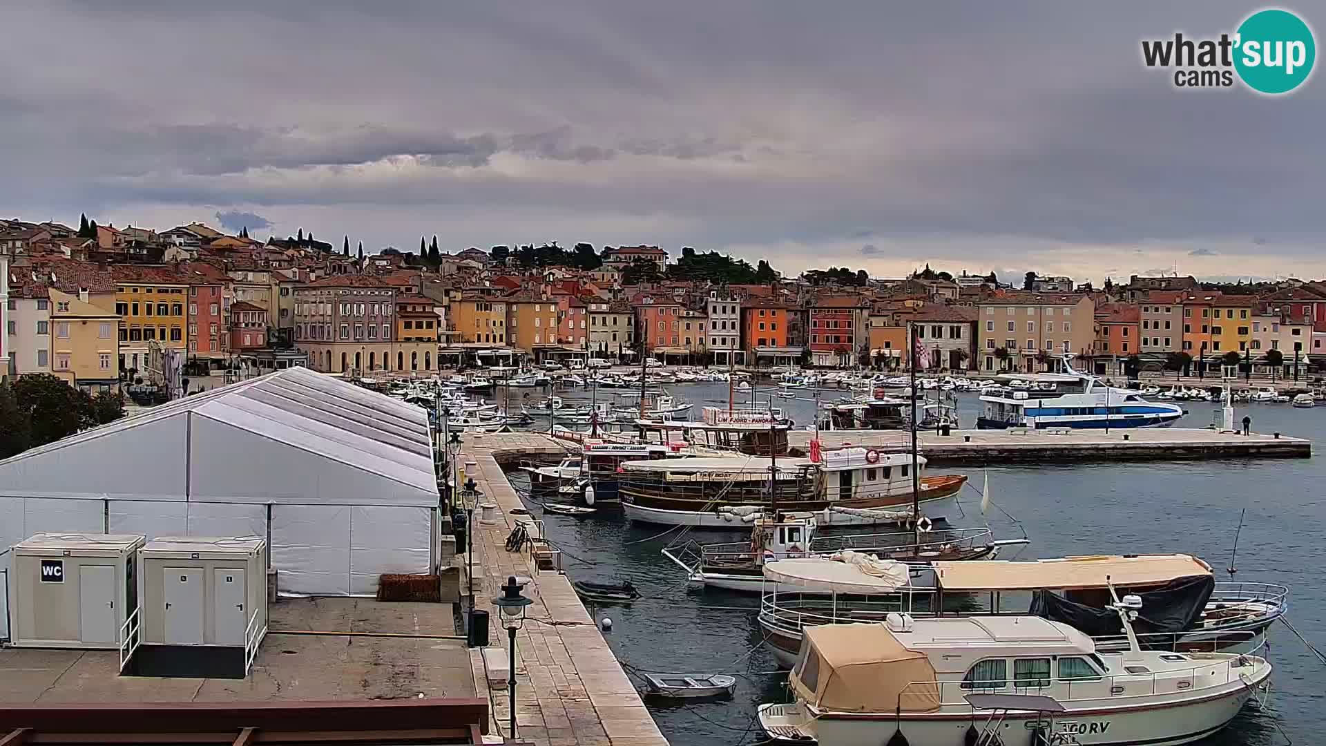 Rovinj webcam promenade and marina – Istria – Croatia