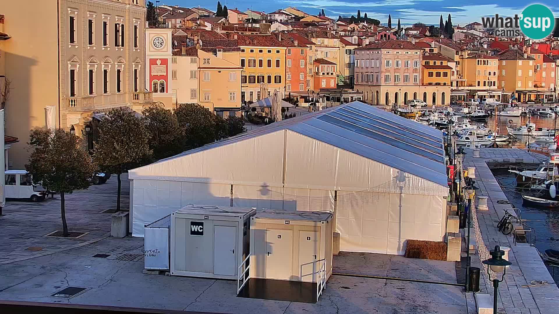 Rovinj webcam promenade and marina – Istria – Croatia