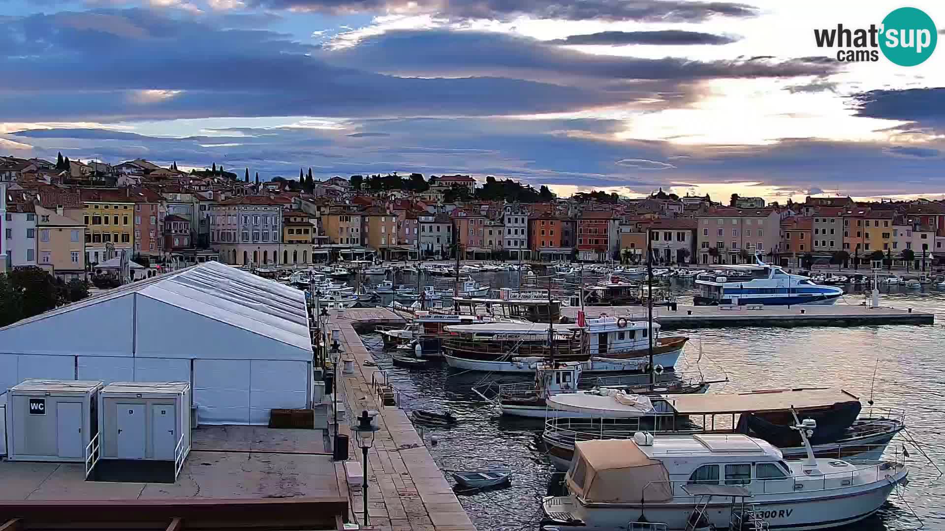 Rovinj webcam promenade and marina – Istria – Croatia