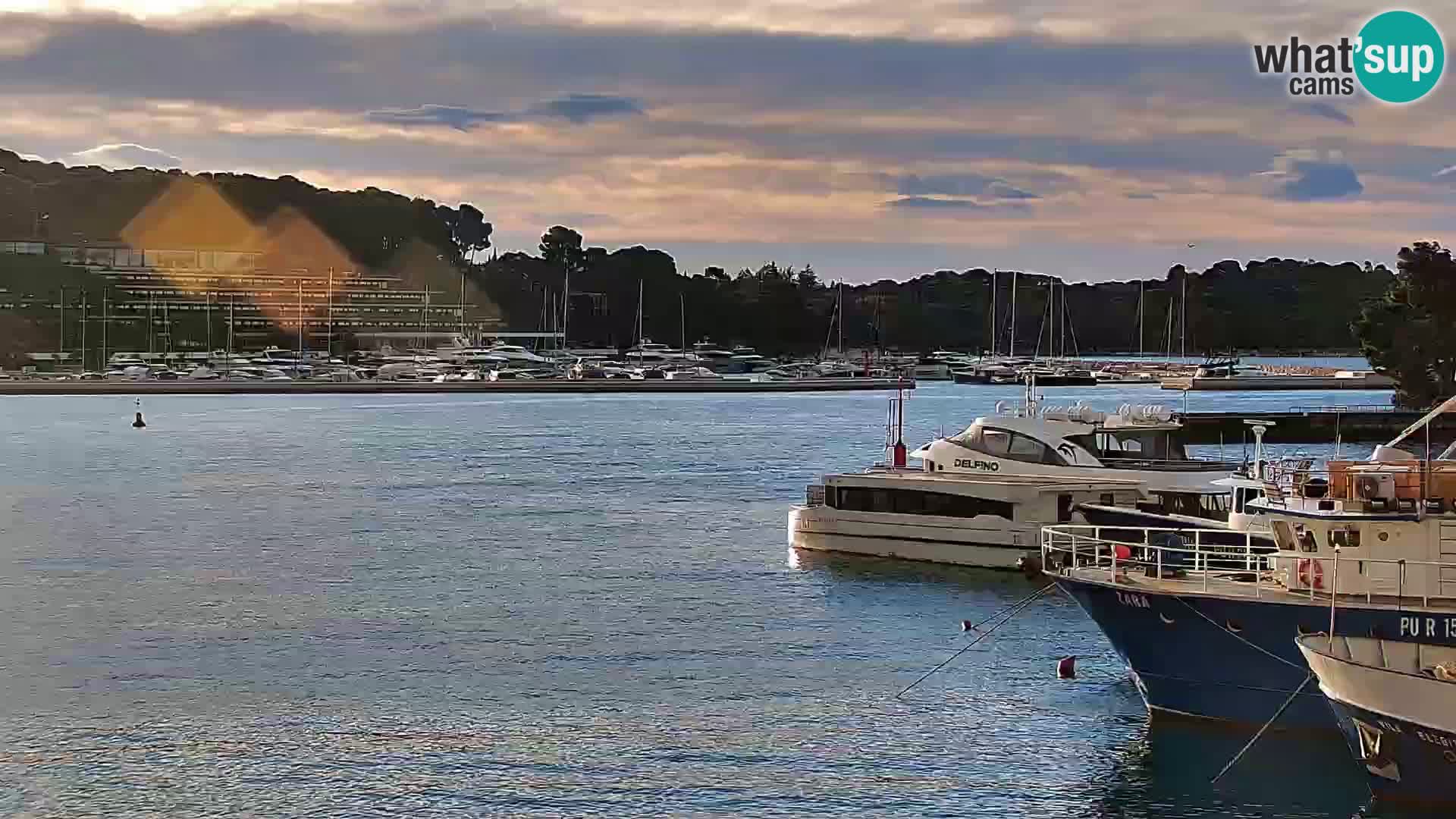 Promenade e marina en Rovinj