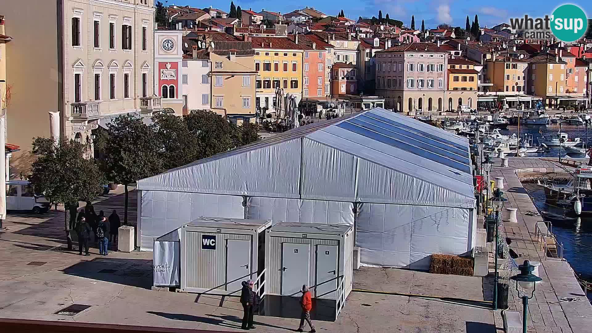 Promenade e marina a Rovinj