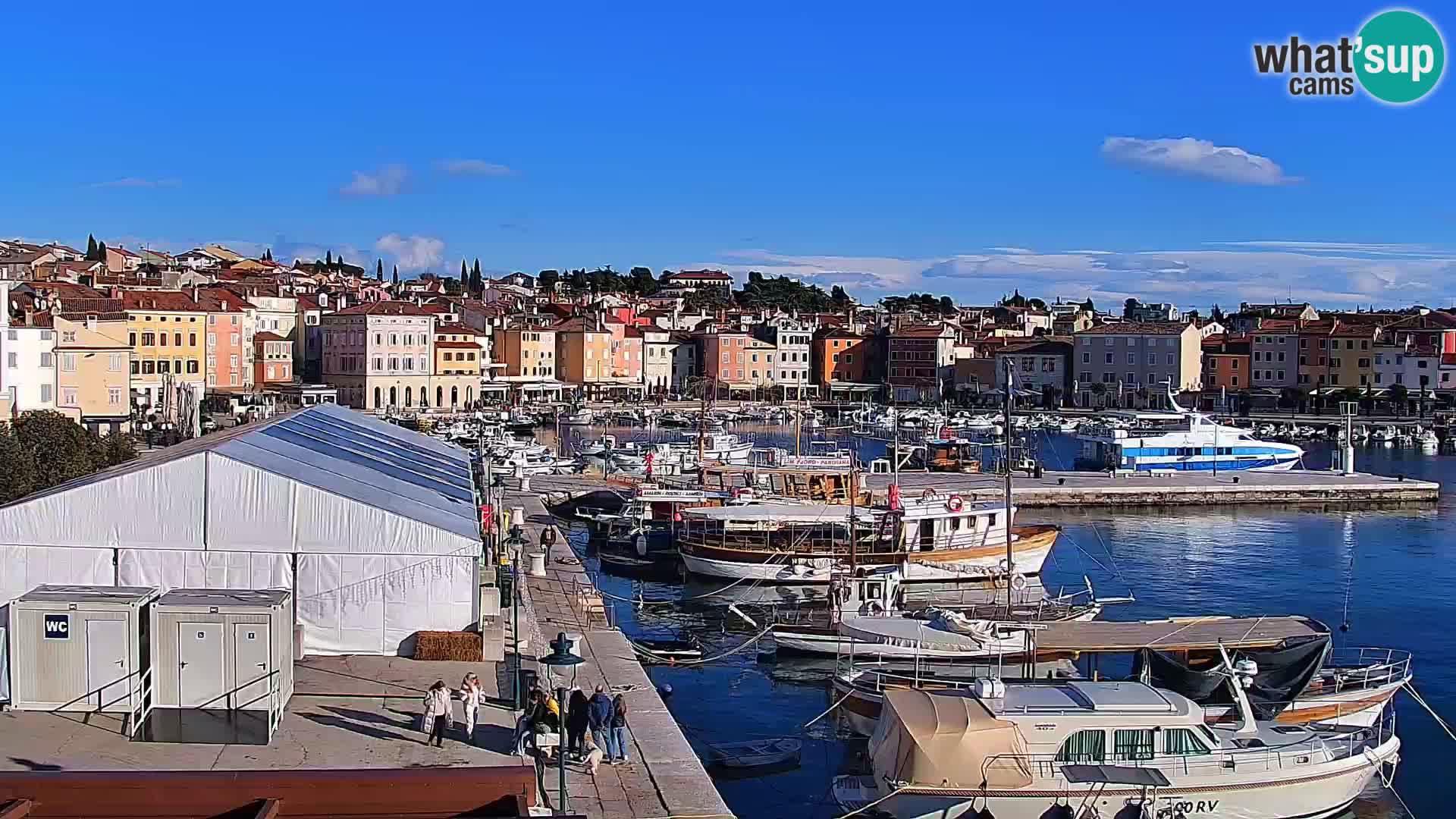 Rovinj webcam promenade and marina – Istria – Croatia