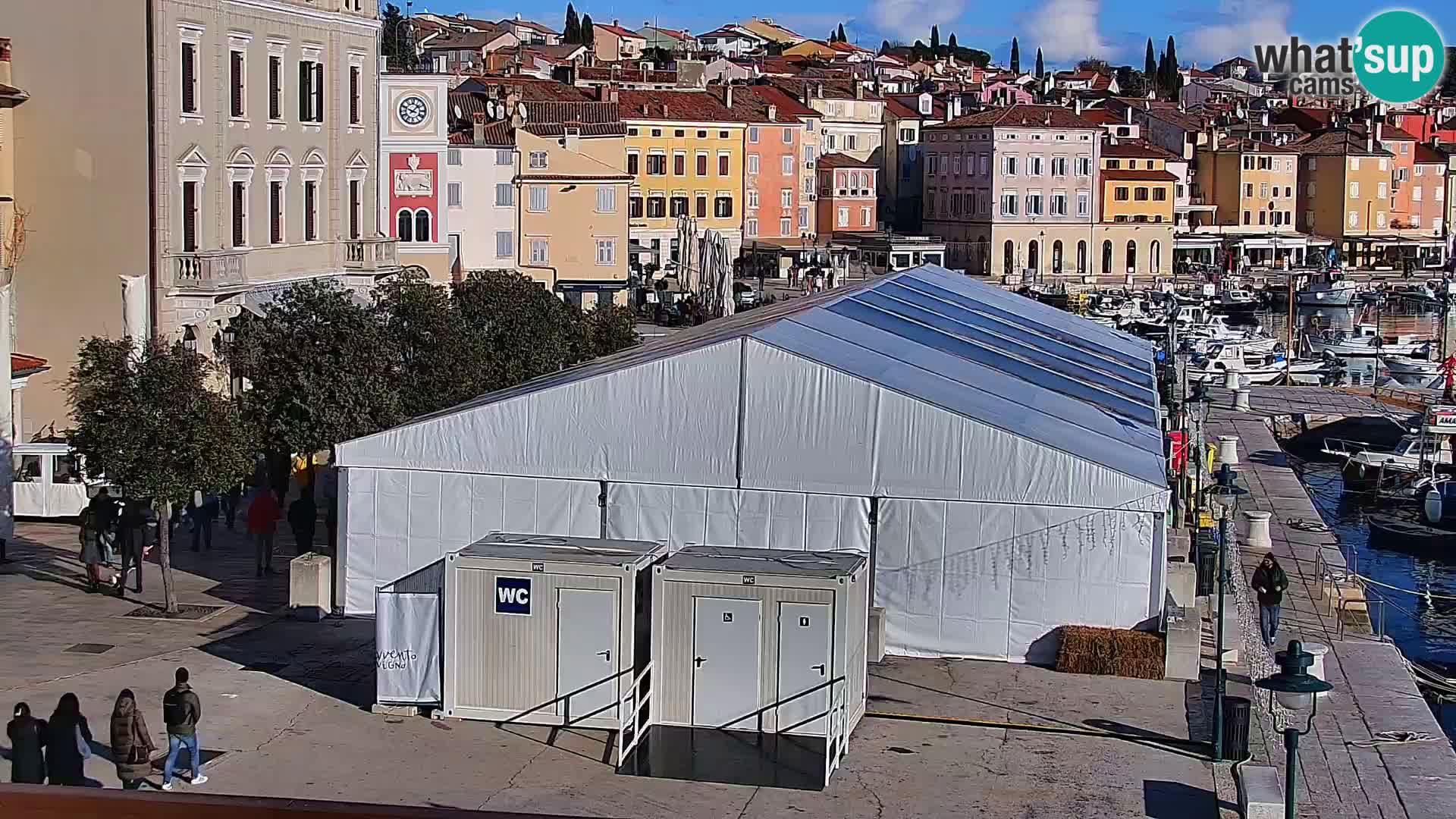 Spletna kamera Rovinj promenada in marina | Rovinj Vreme