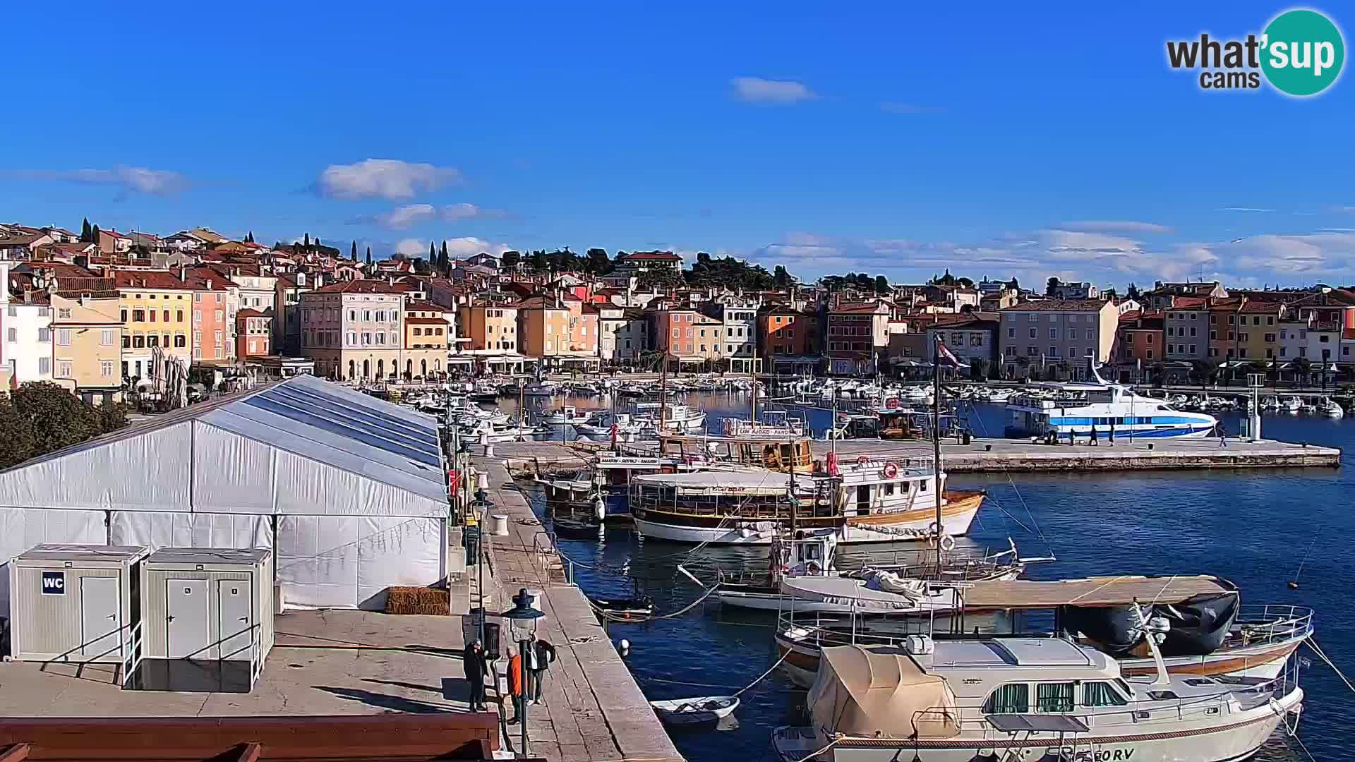 Rovinj webcam promenade and marina – Istria – Croatia