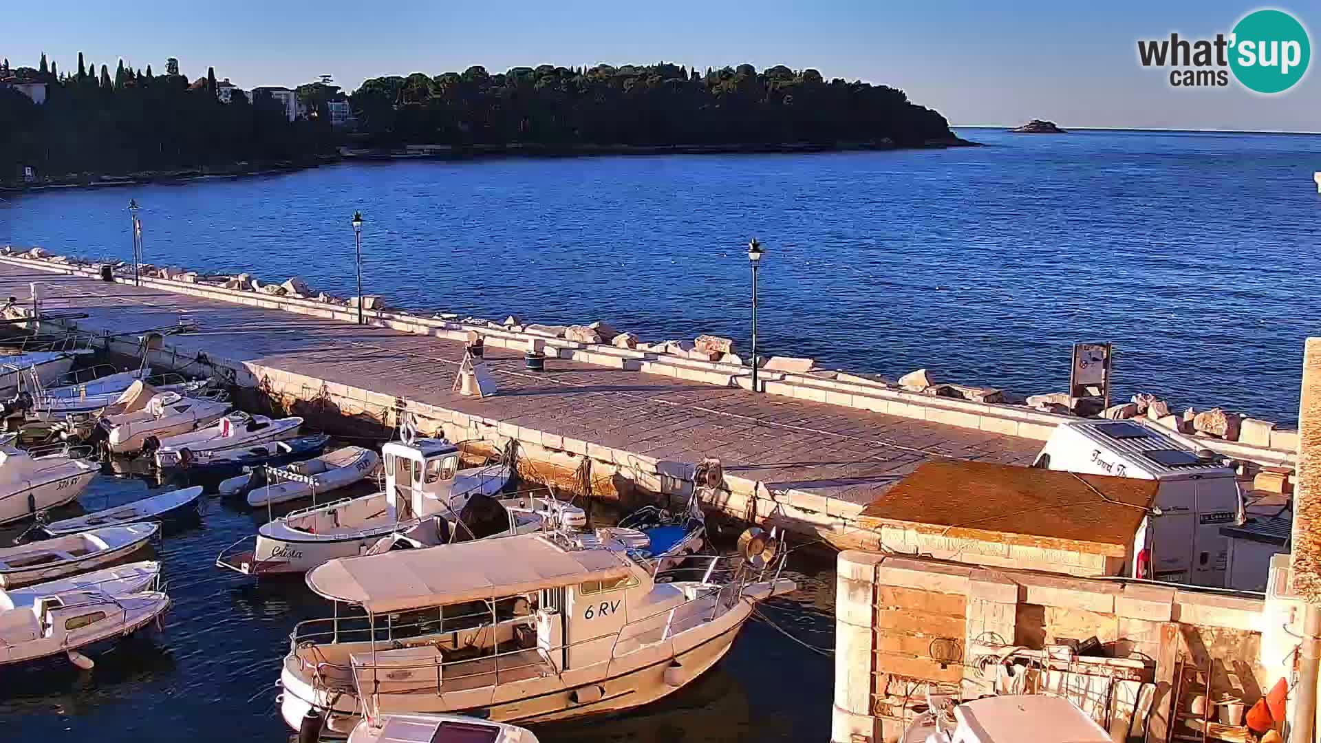 Promenade e marina a Rovinj