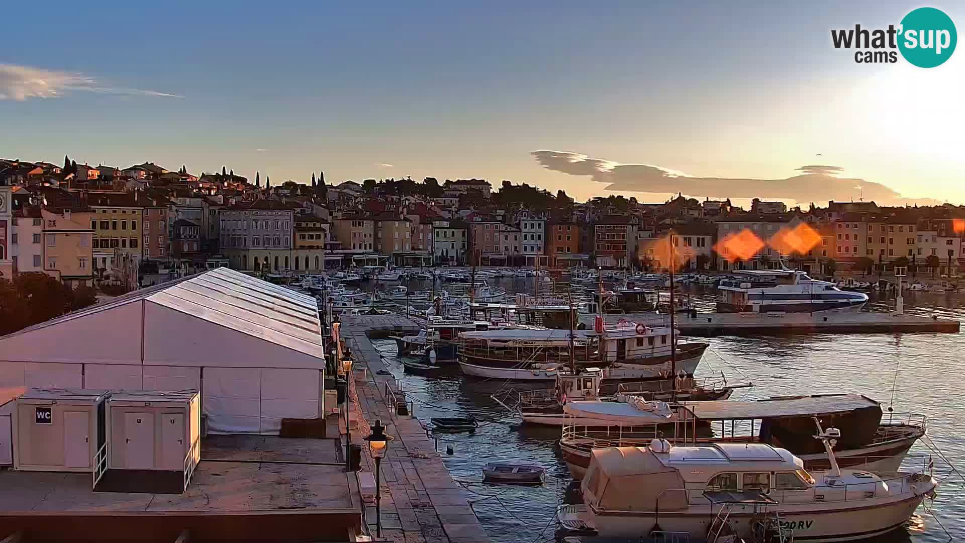 Promenade e marina a Rovinj