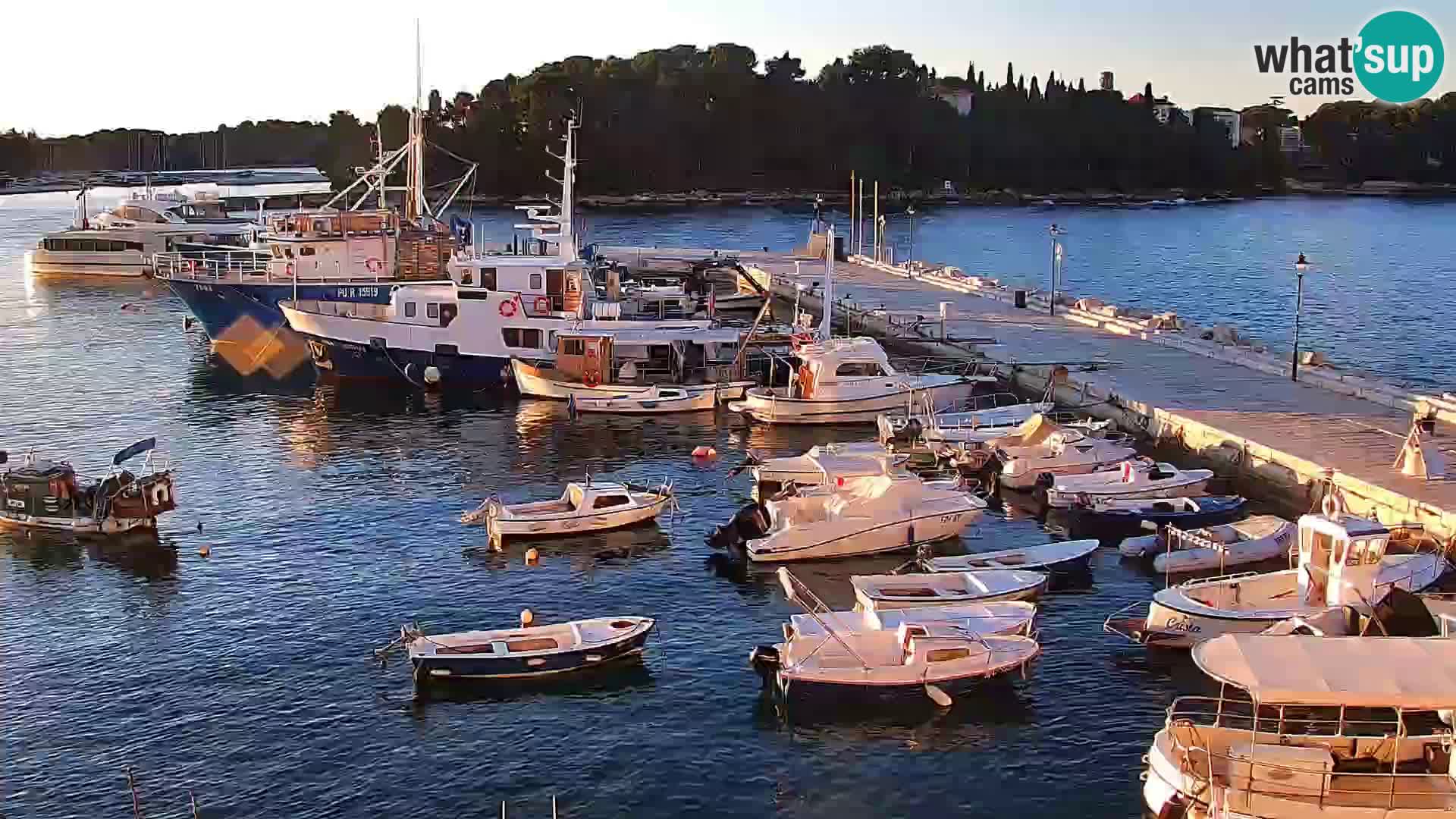 Promenade e marina a Rovinj