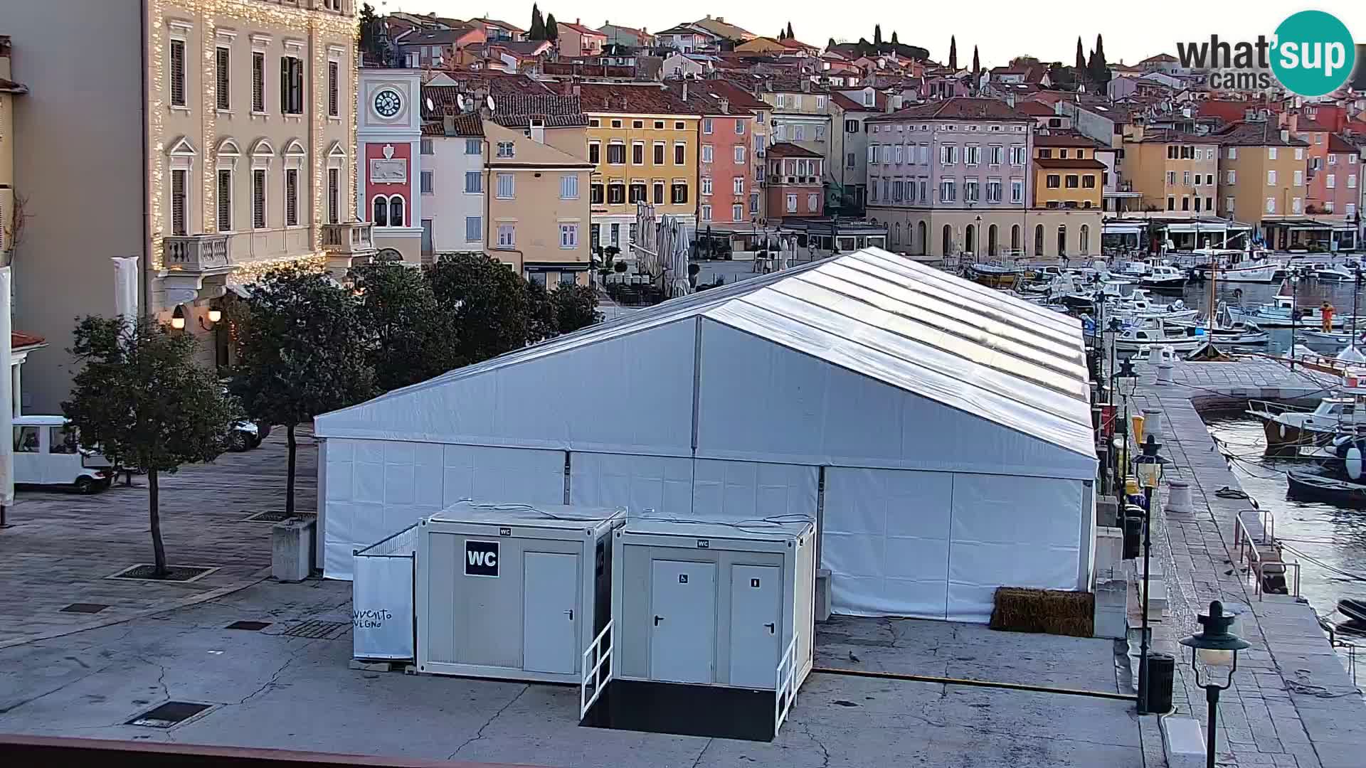 Promenade e marina a Rovinj