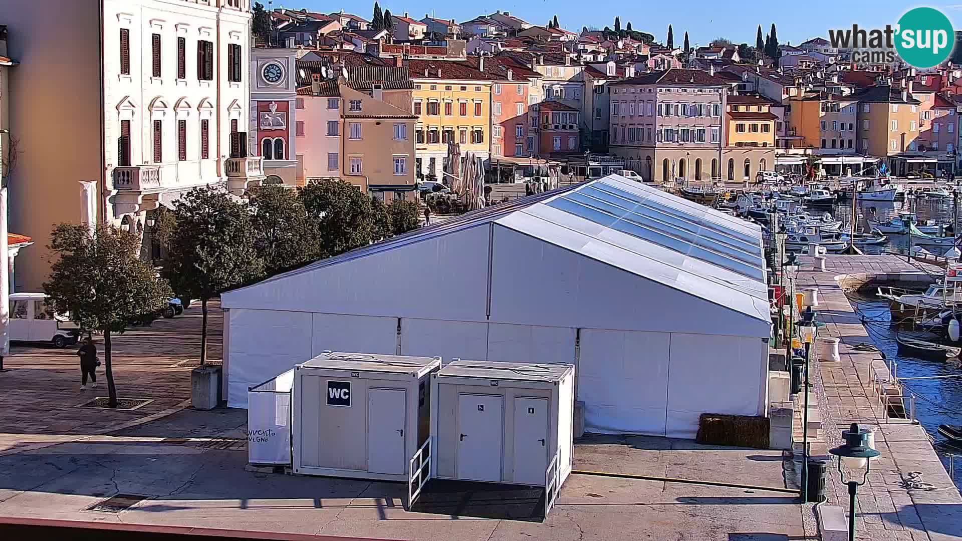 Promenade e marina a Rovinj